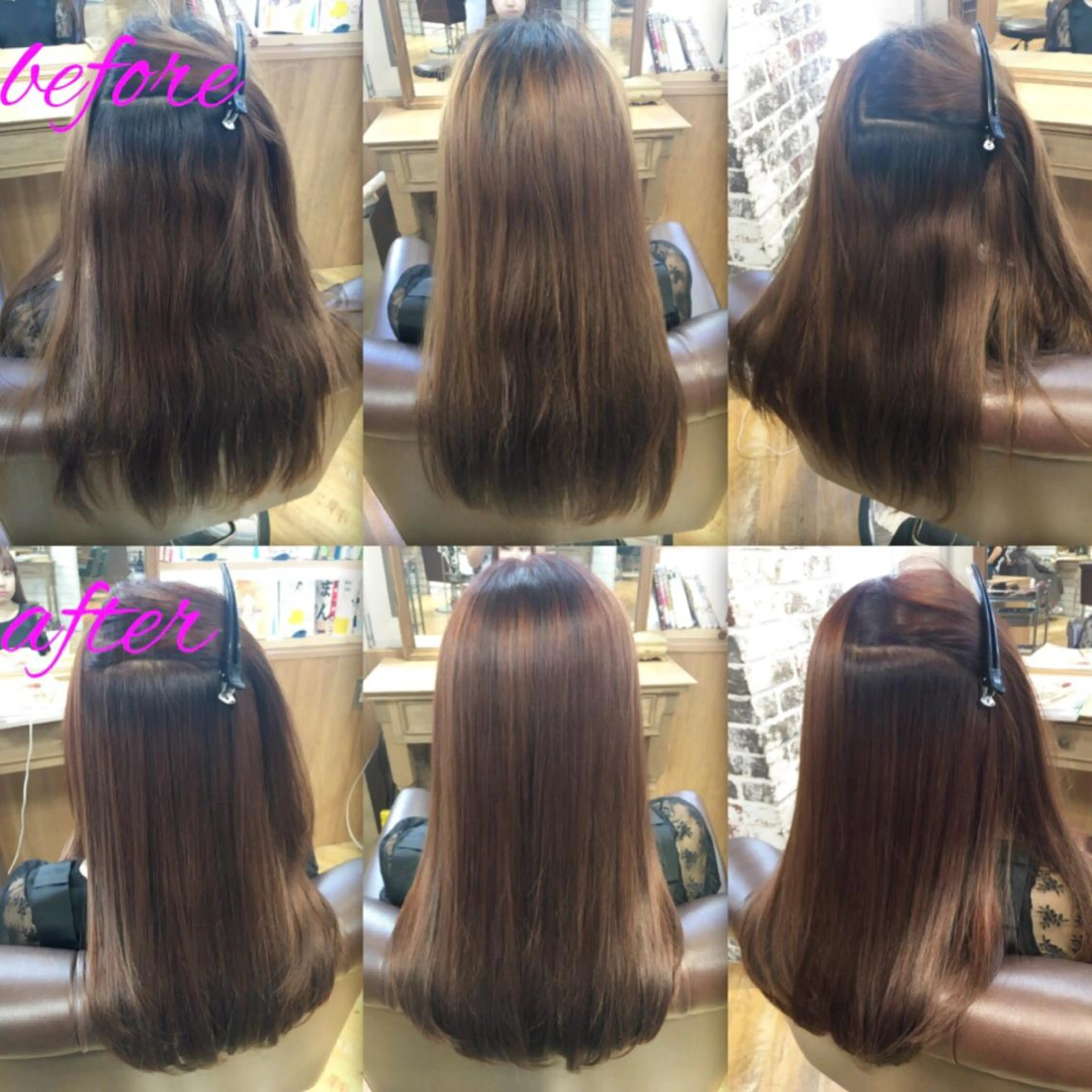 ロング カラー パーマ イルミナカラー ストレートパーマ 本物のブリーチ縮毛 /デサキショウヘイのヘアスタイル