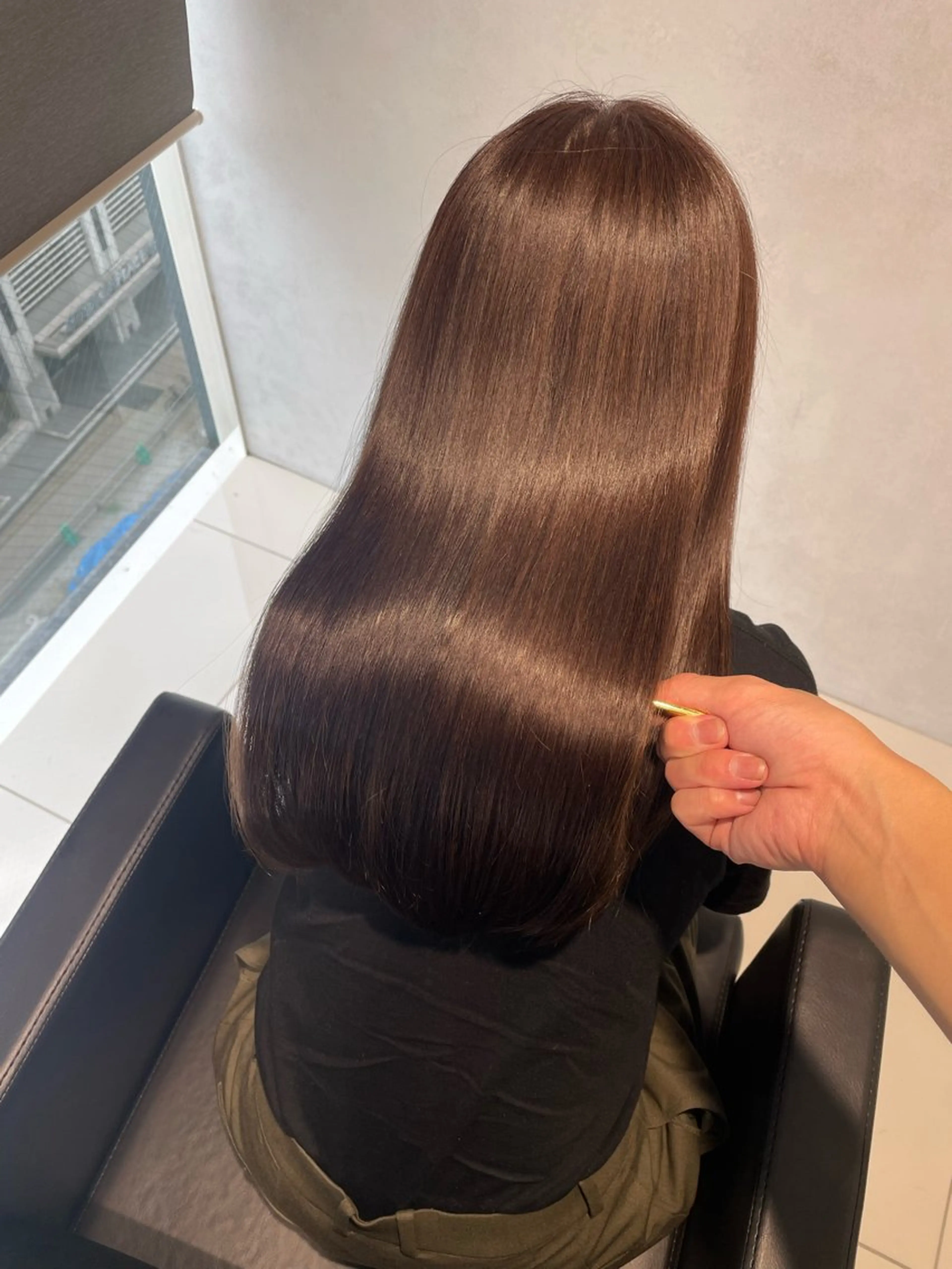 ロング カット 縮毛矯正 トリートメント ヘッドスパ ✨髪質改善✨美髪 矯正🫧小泉のヘアスタイル