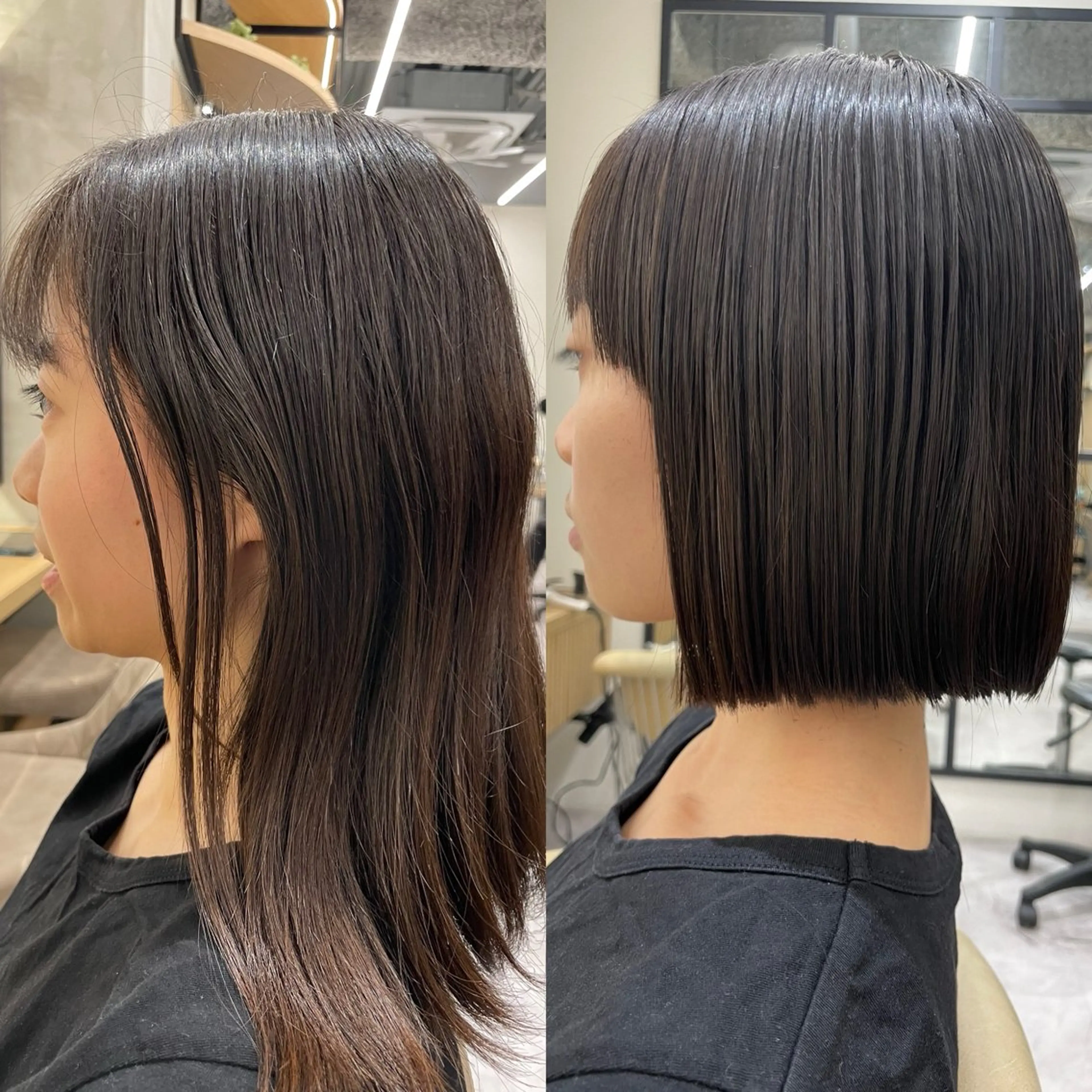 ショート カラー パーマ カット 縮毛矯正 大和田拓夢 /縮毛矯正/艶髪ボブのヘアスタイル