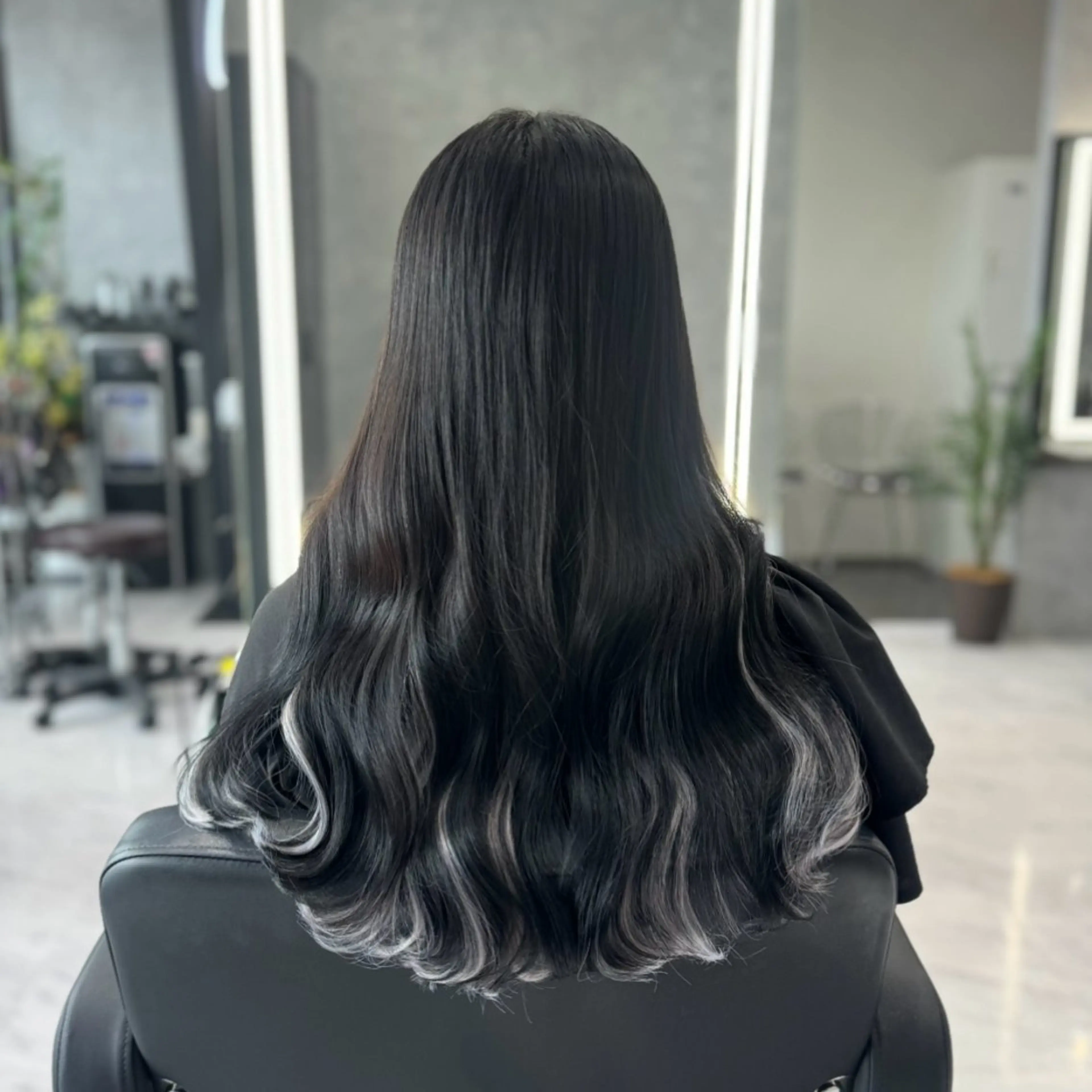 ロング エクステ ❤️‍🔥シールエク ＋カラー京❤️‍🔥のヘアスタイル