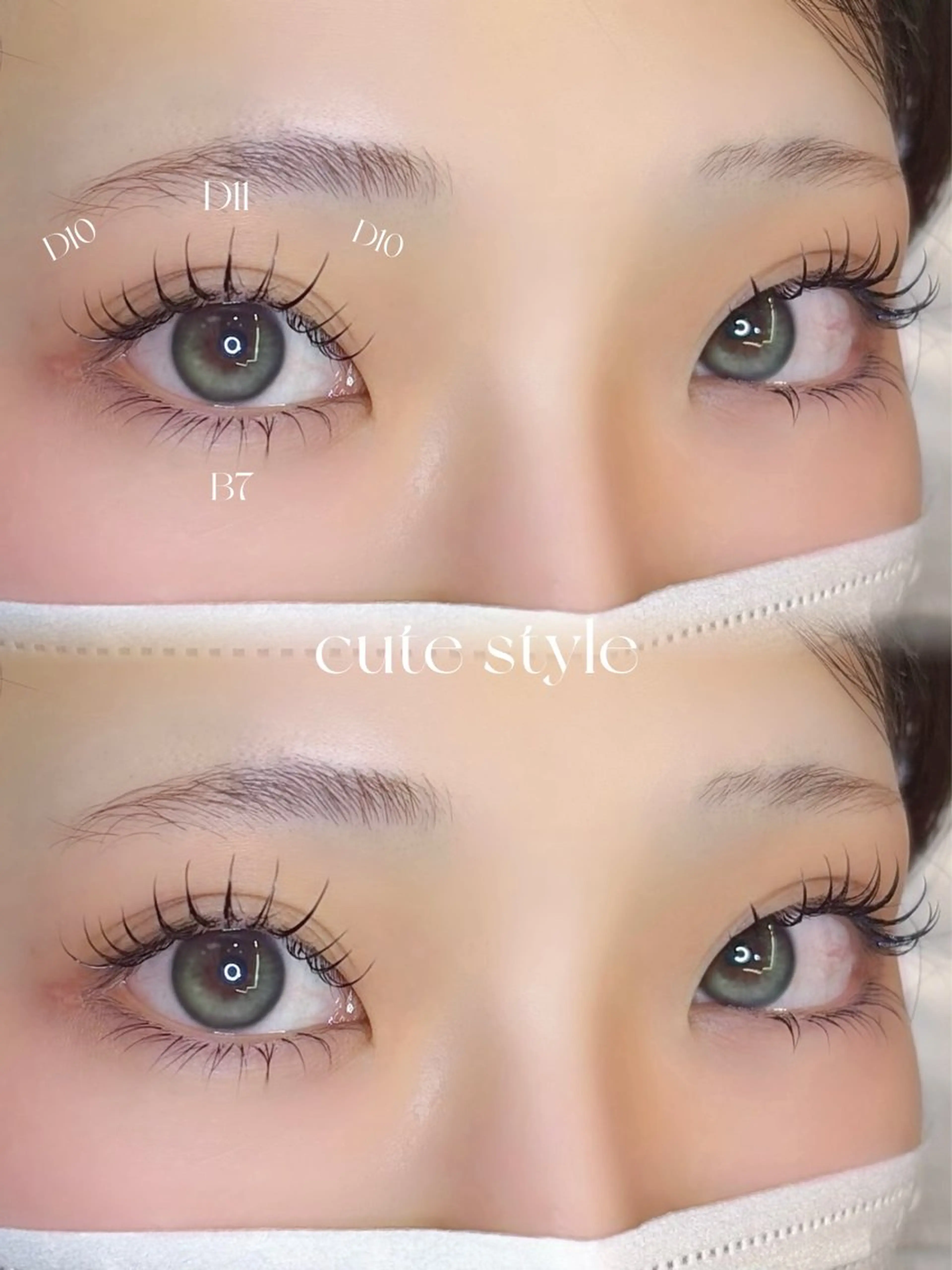 🎀上まつ毛マツエク80本🎀+下まつ毛エクステ✨(コーティング込み)オフ+¥770・土日祝+550円の写真