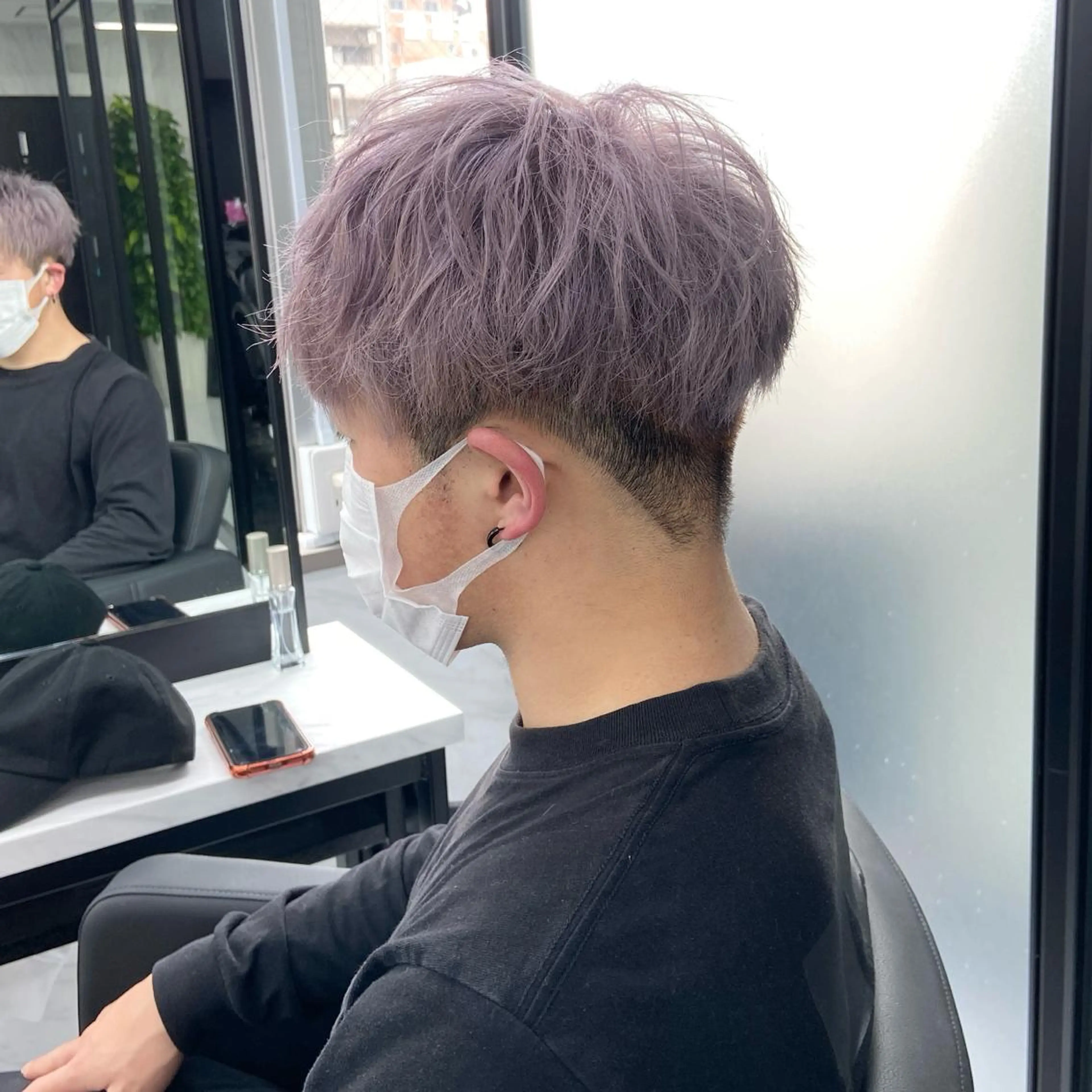 ショート カラー メンズ メンズハイトーン ハイトーンカラー ヘアカラー トリートメント ミルボンAujua認定サロン Ria OSAKA 梅田所属・メンズ、エクステ特化 Ryuのヘアスタイル