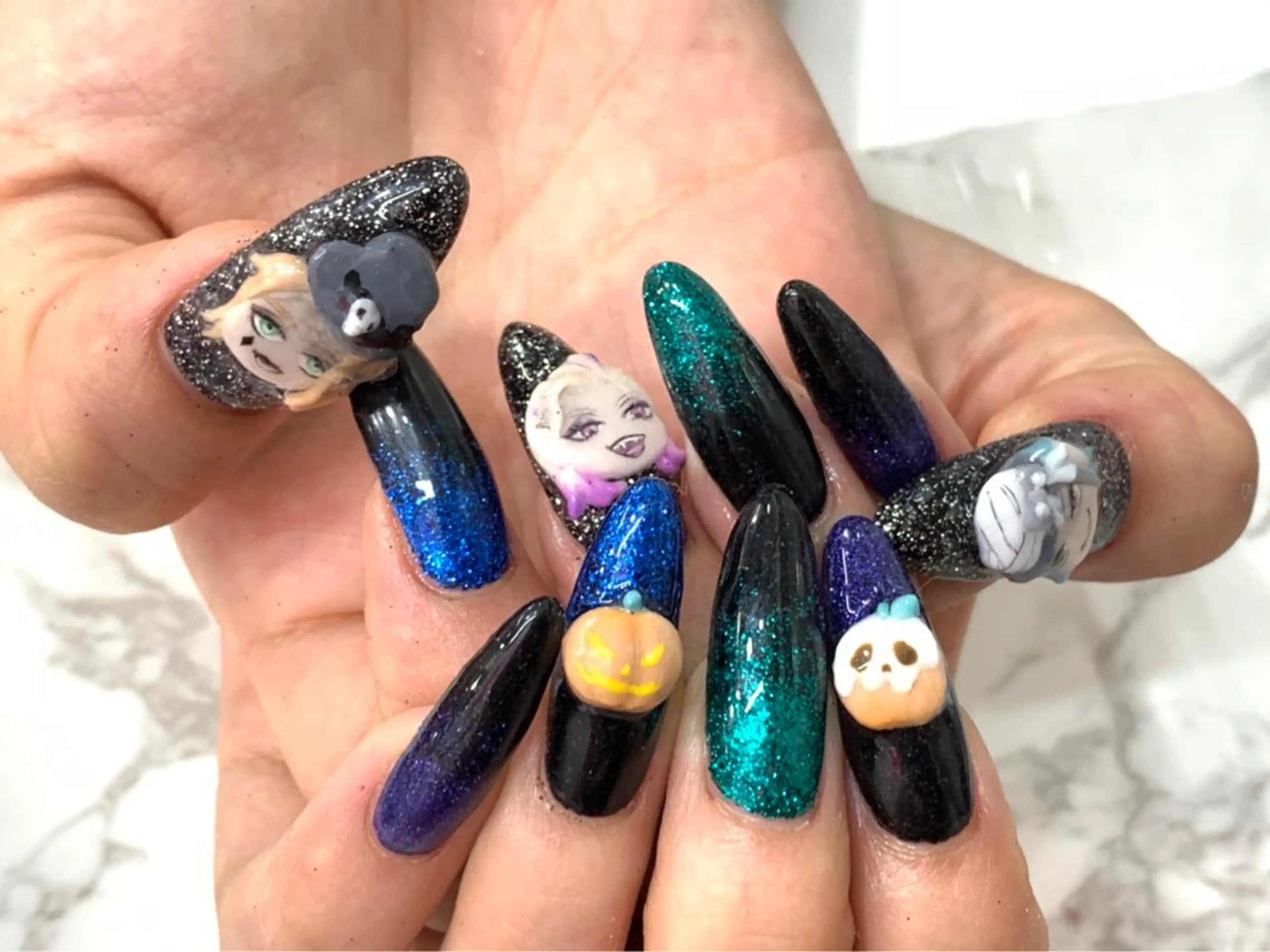 ロング カラー メンズ キッズ ネイル NAILSGOGO shibuyaのネイルデザイン