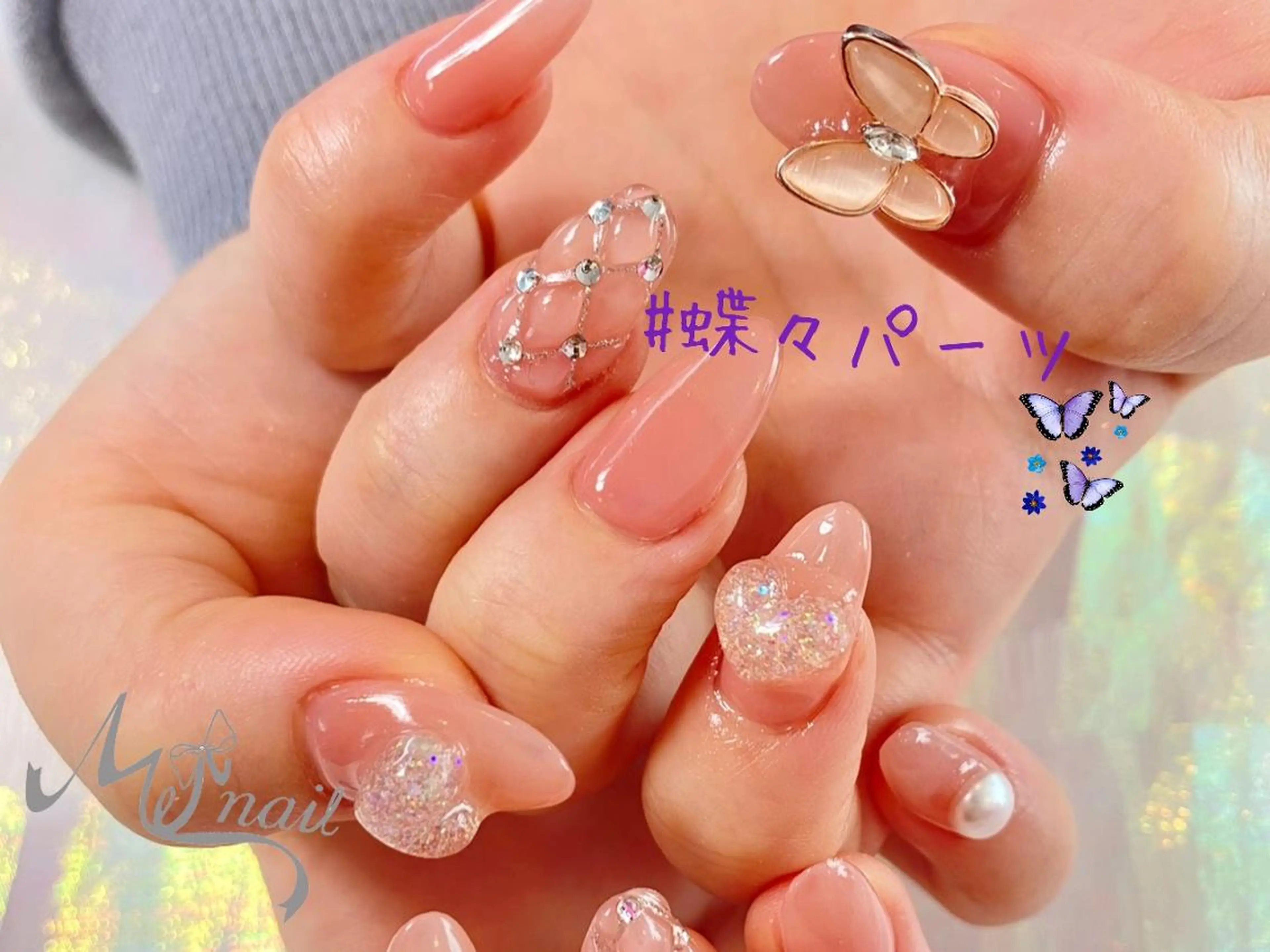 ネイル Menail心斎橋筋 ギャル×韓国🇰🇷のネイルデザイン