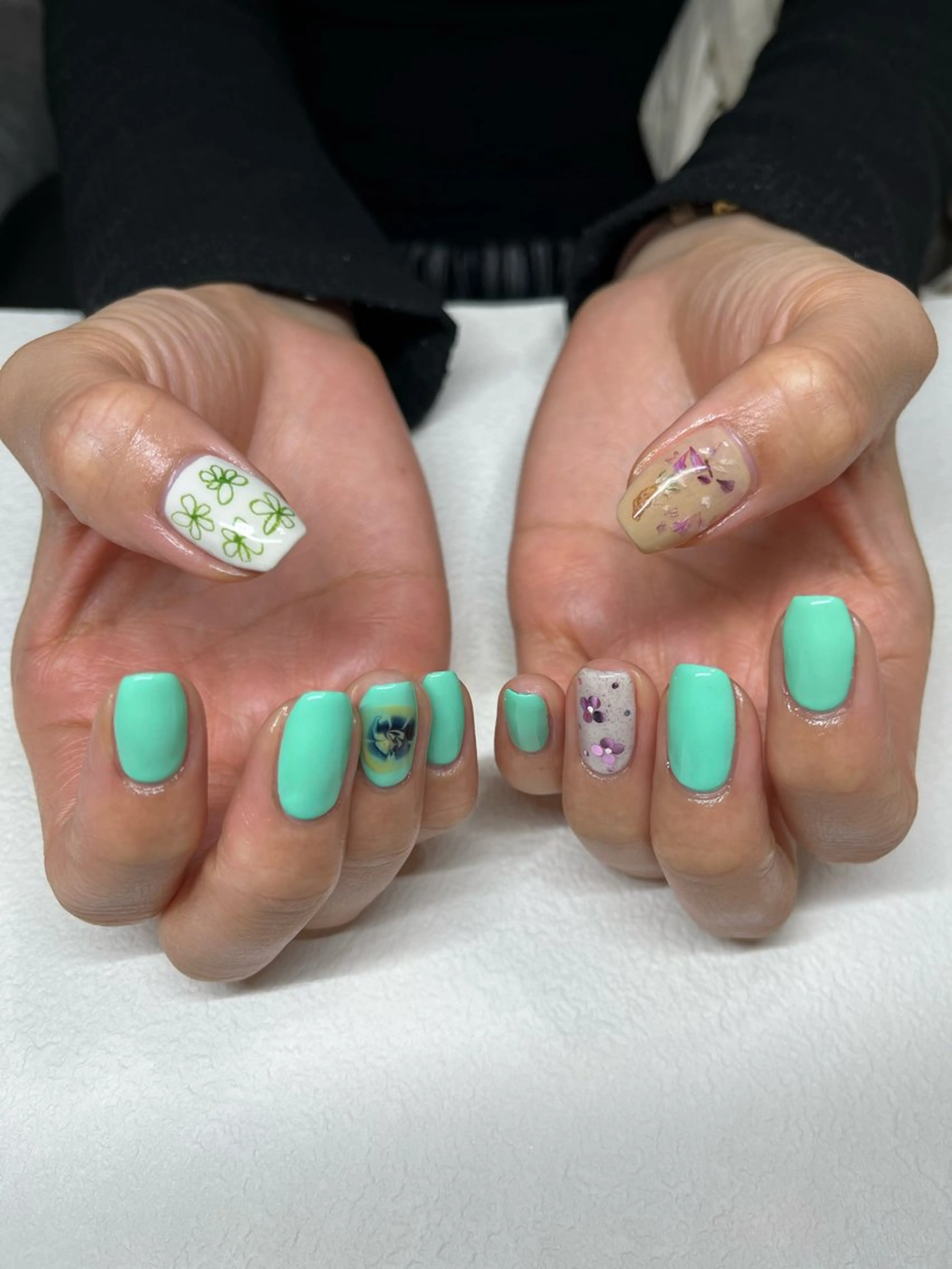 ネイル アートネイル 春ネイル HUU.所属・HUU. riko 二俣川のネイルデザイン