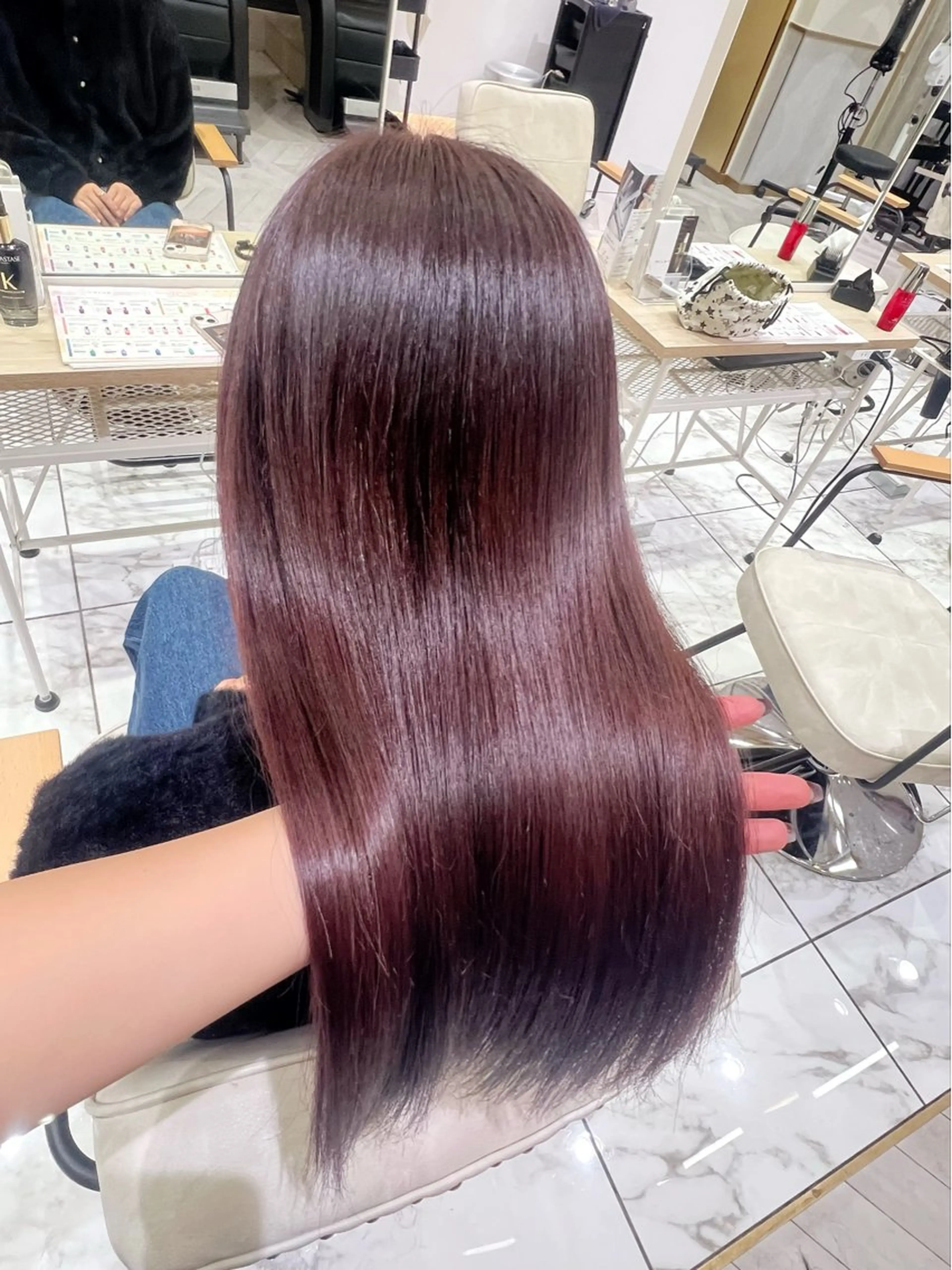 ミディアム ラベンダーブラウン ヘアカラー 学生人気no.1 🦋ナツミのヘアスタイル