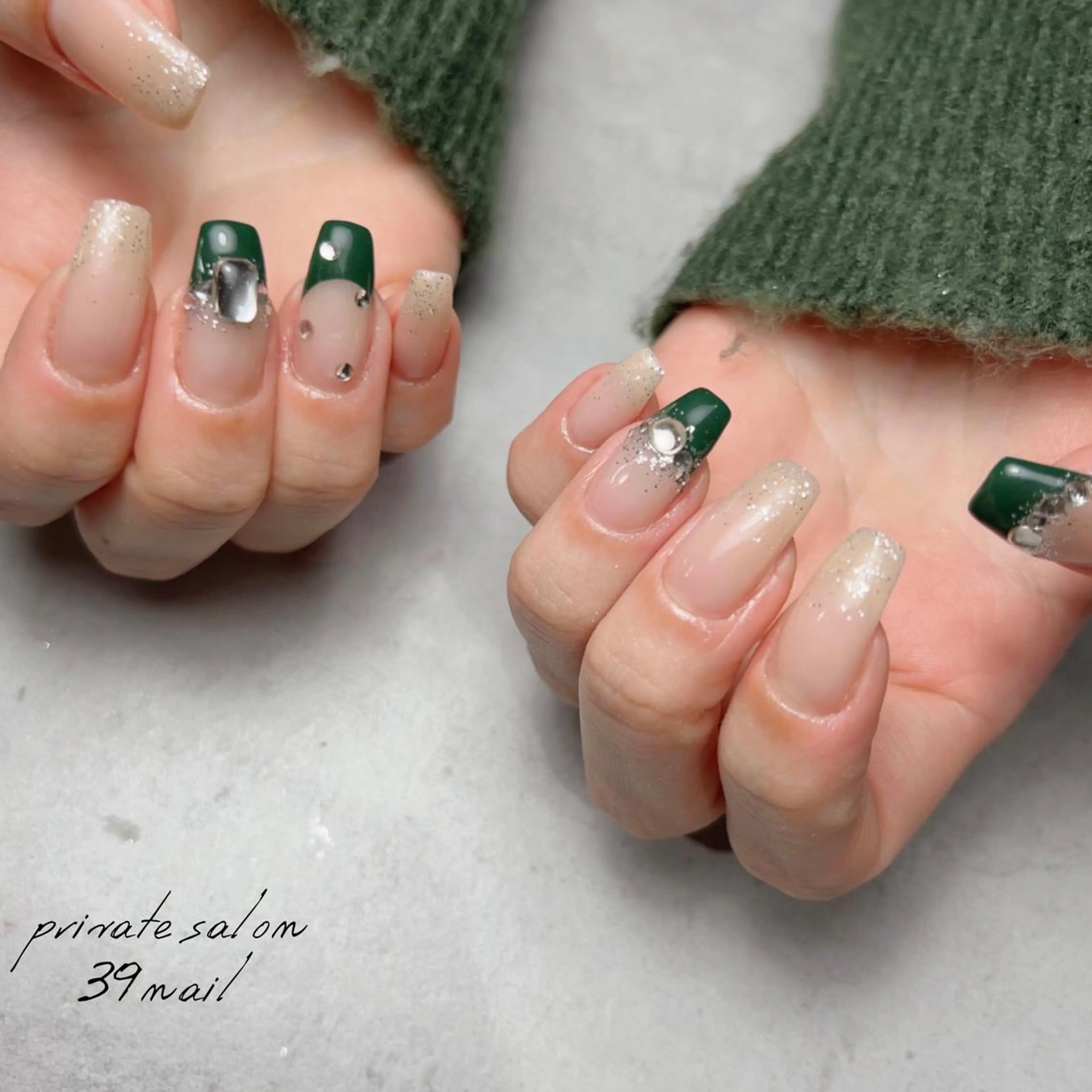 ミディアム ネイル ハンドネイル 京橋 【39nail】のネイルデザイン