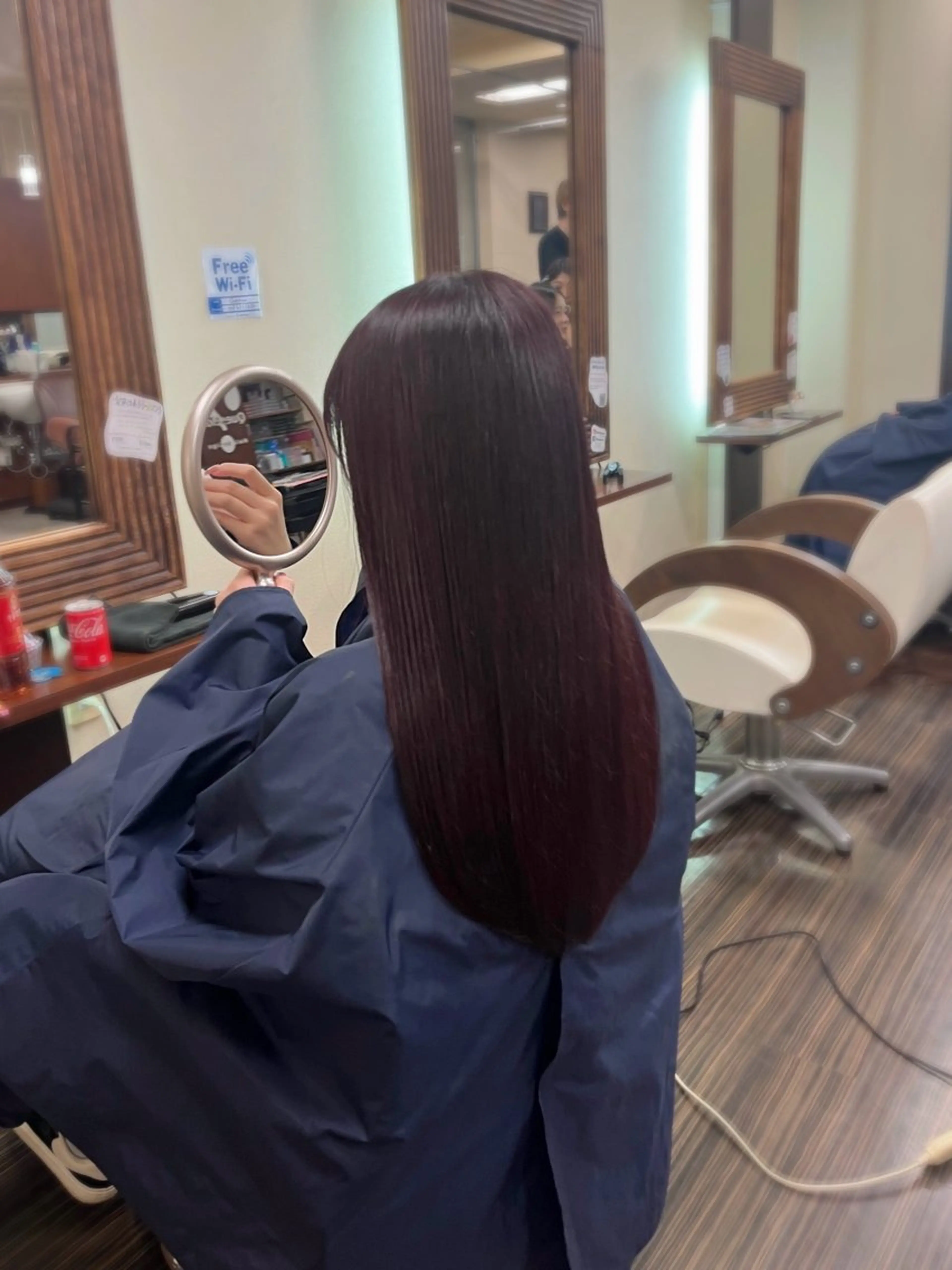 ロング カット 縮毛矯正 トリートメント 森 ハリス誠一のヘアスタイル