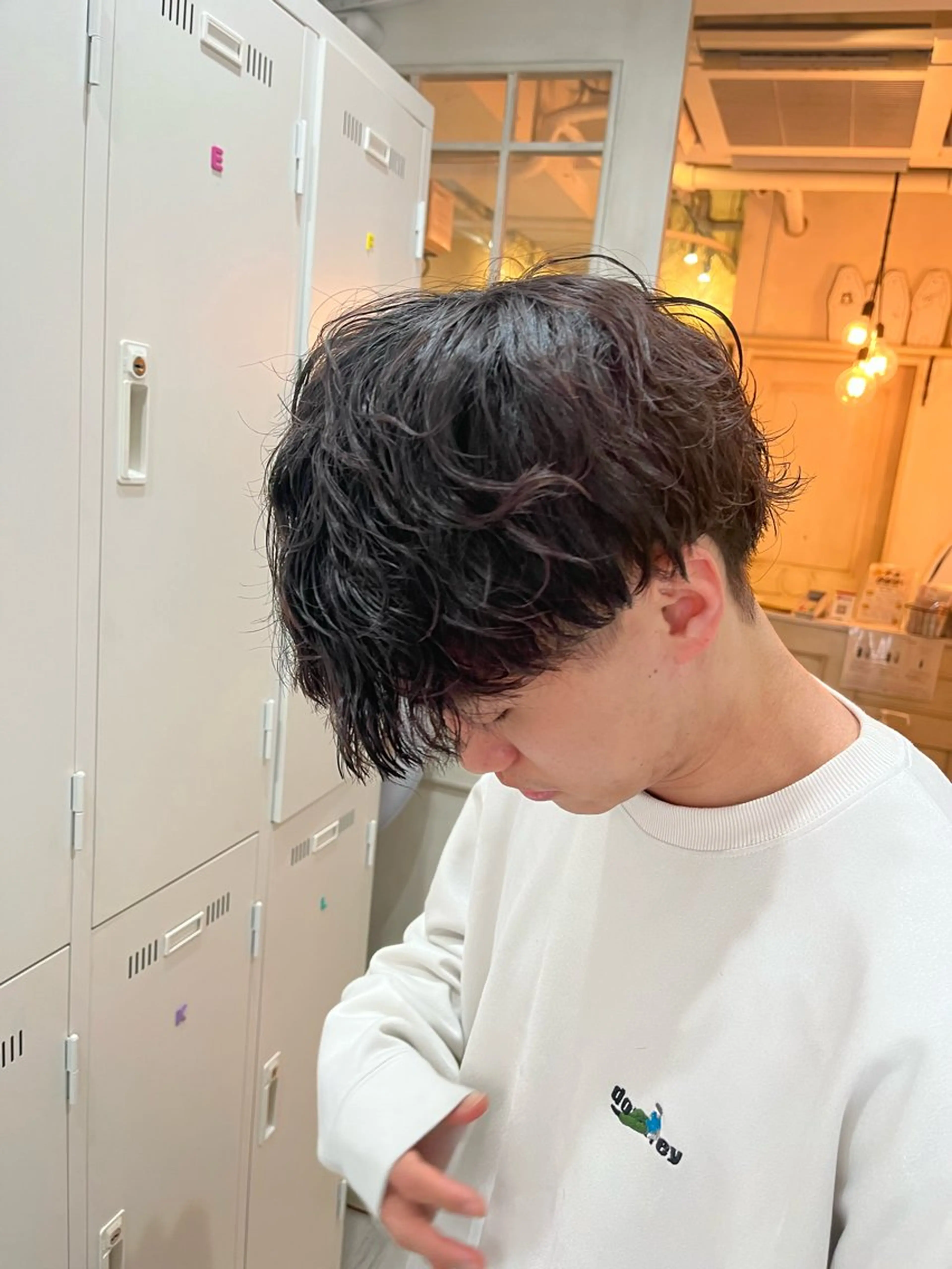 ショート パーマ メンズ 🐻‍❄️森山愛結美 🤍N°uairoのヘアスタイル