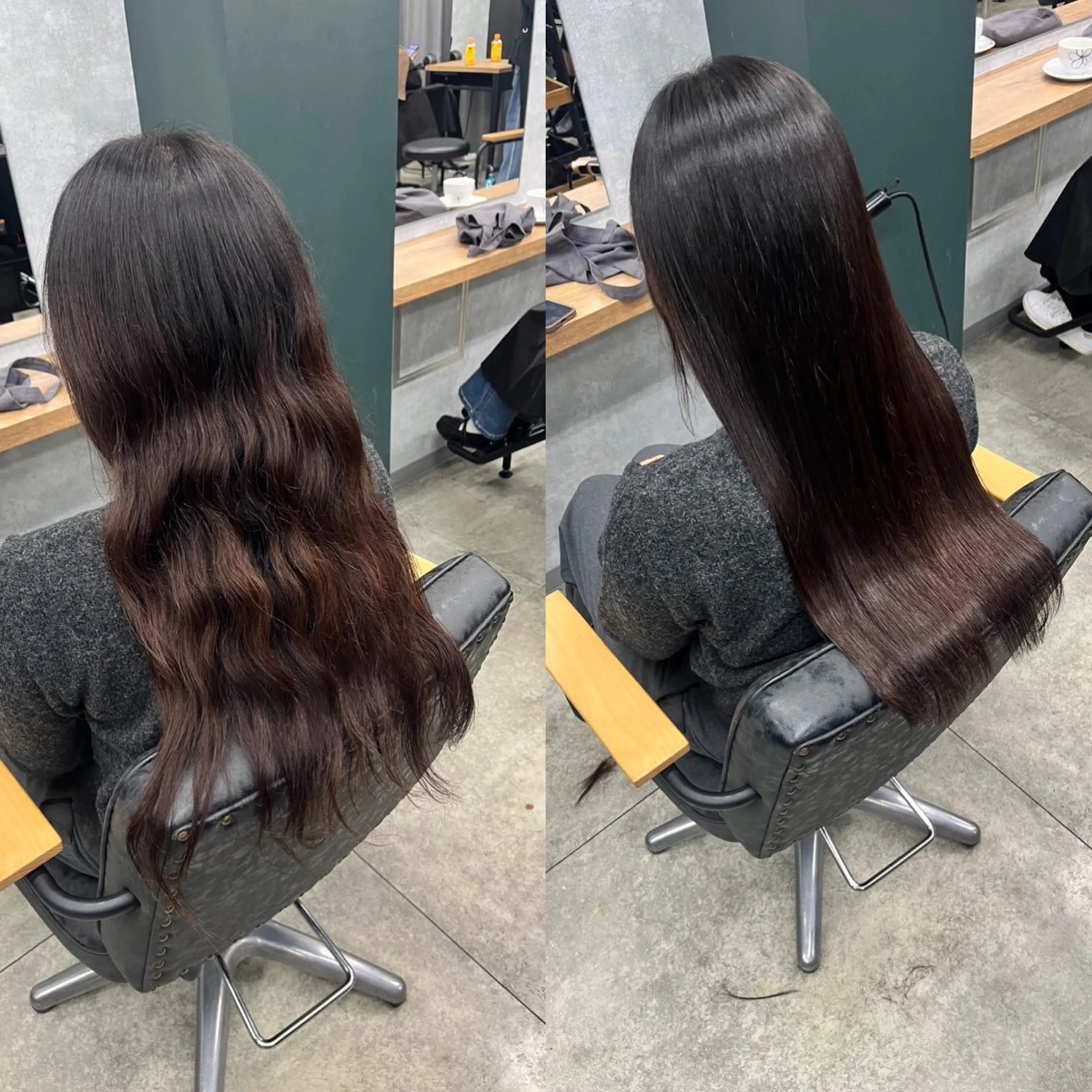 ロング 髪質改善 縮毛矯正 トリートメント 縮毛矯正 momoka ⠀のヘアスタイル