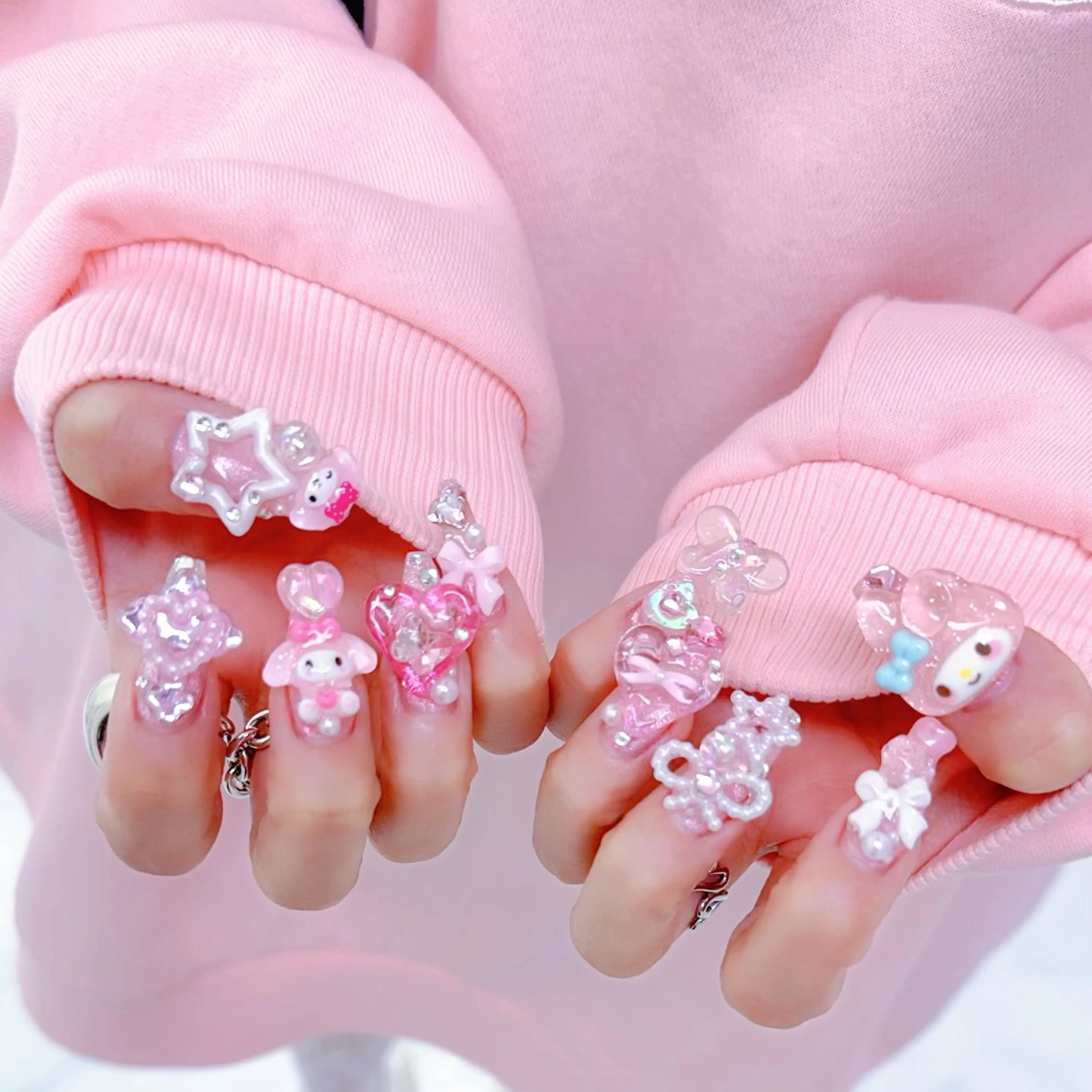 ロング ハンドネイル cho nailのネイルデザイン
