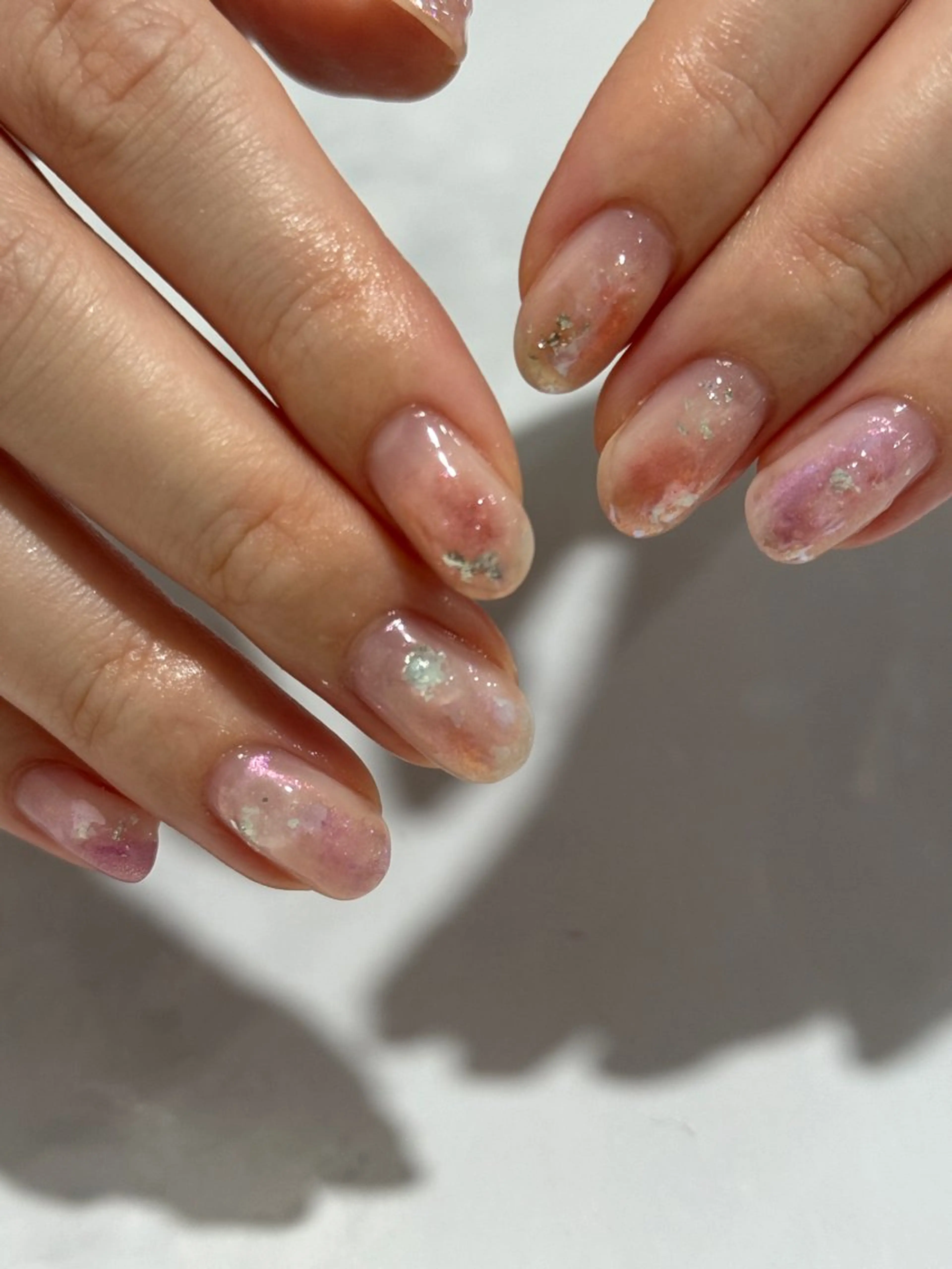 ネイル ニュアンスネイル シンプルネイル tete nailstudioのネイルデザイン