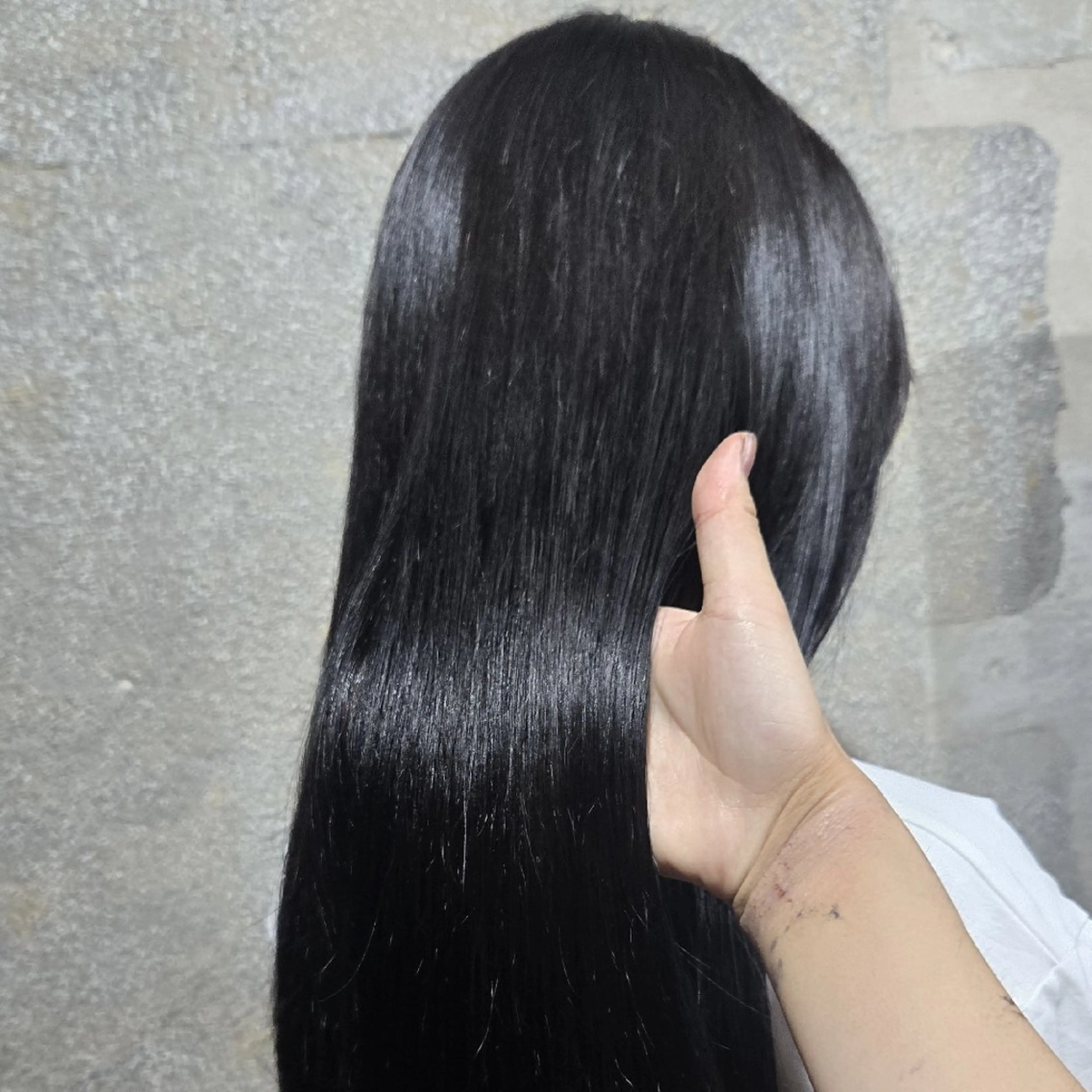 ロング カット 縮毛矯正 JESTER　寺町店所属・miku/髪質改善 /ブリーチ/縮毛矯正のヘアスタイル