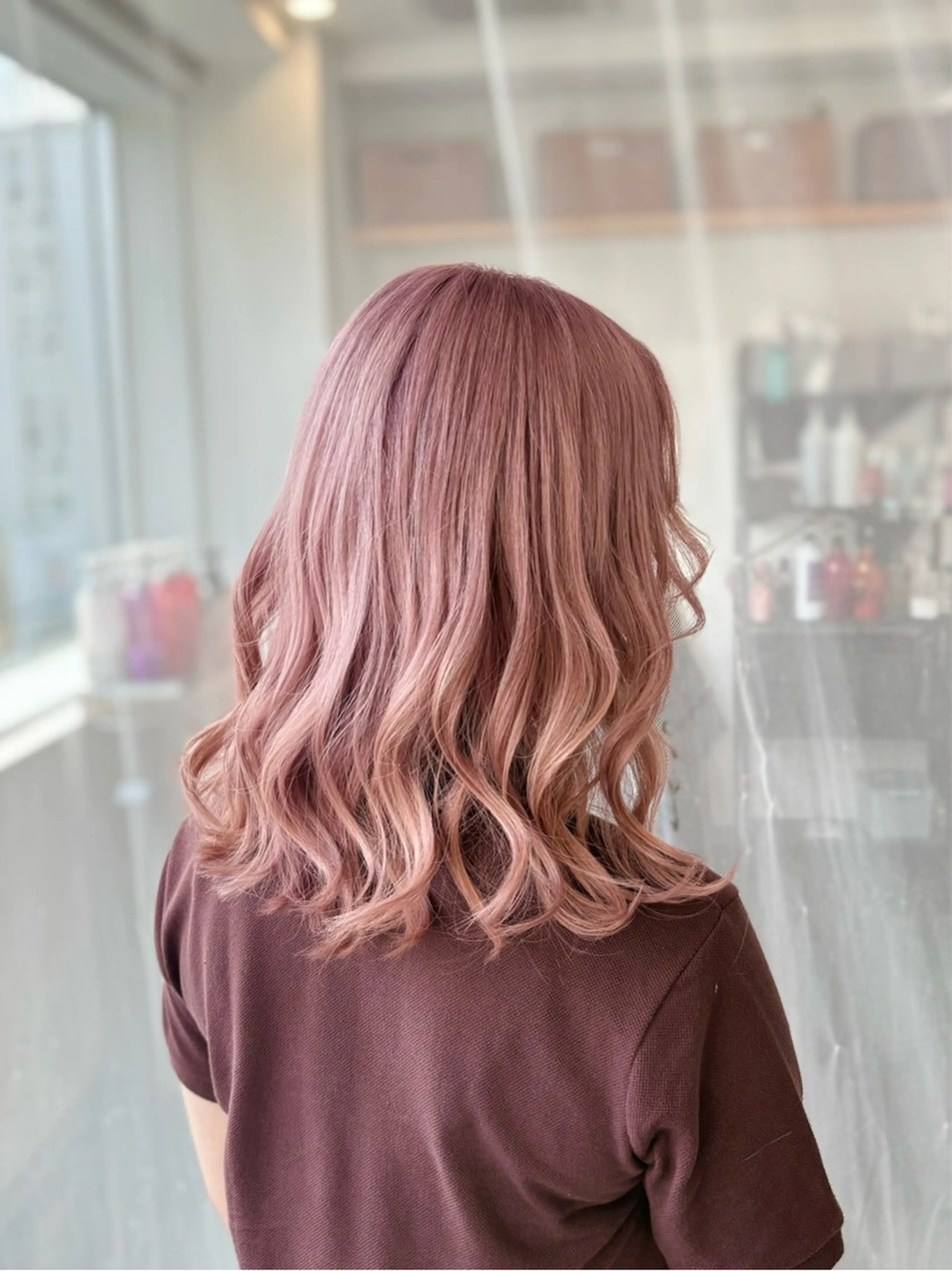 セミロング カラー ヘアカラー トリートメント GaKu/ハイトーン /デザイン/レイヤーのヘアスタイル