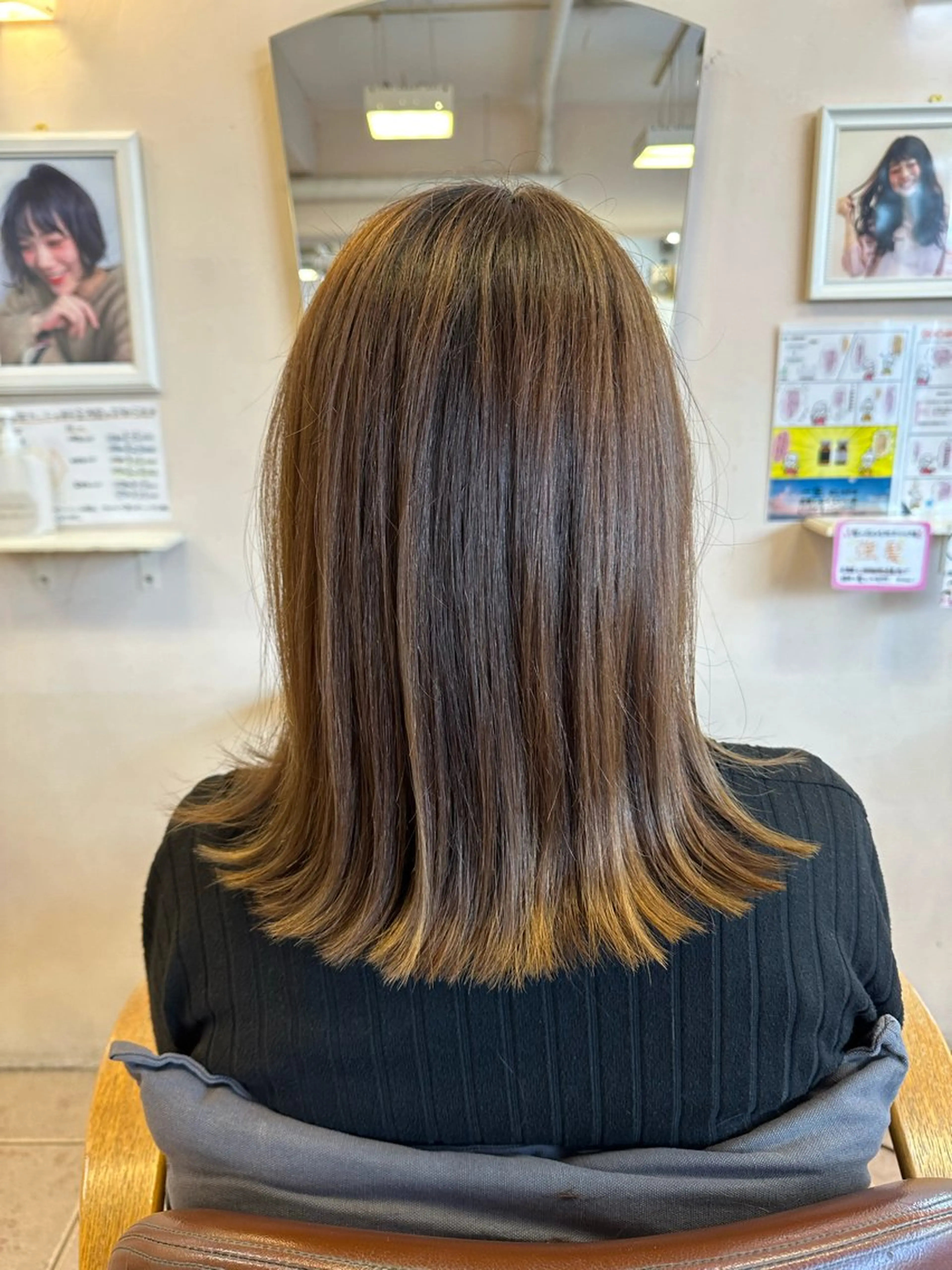 ミディアム 福山 凪沙のヘアスタイル