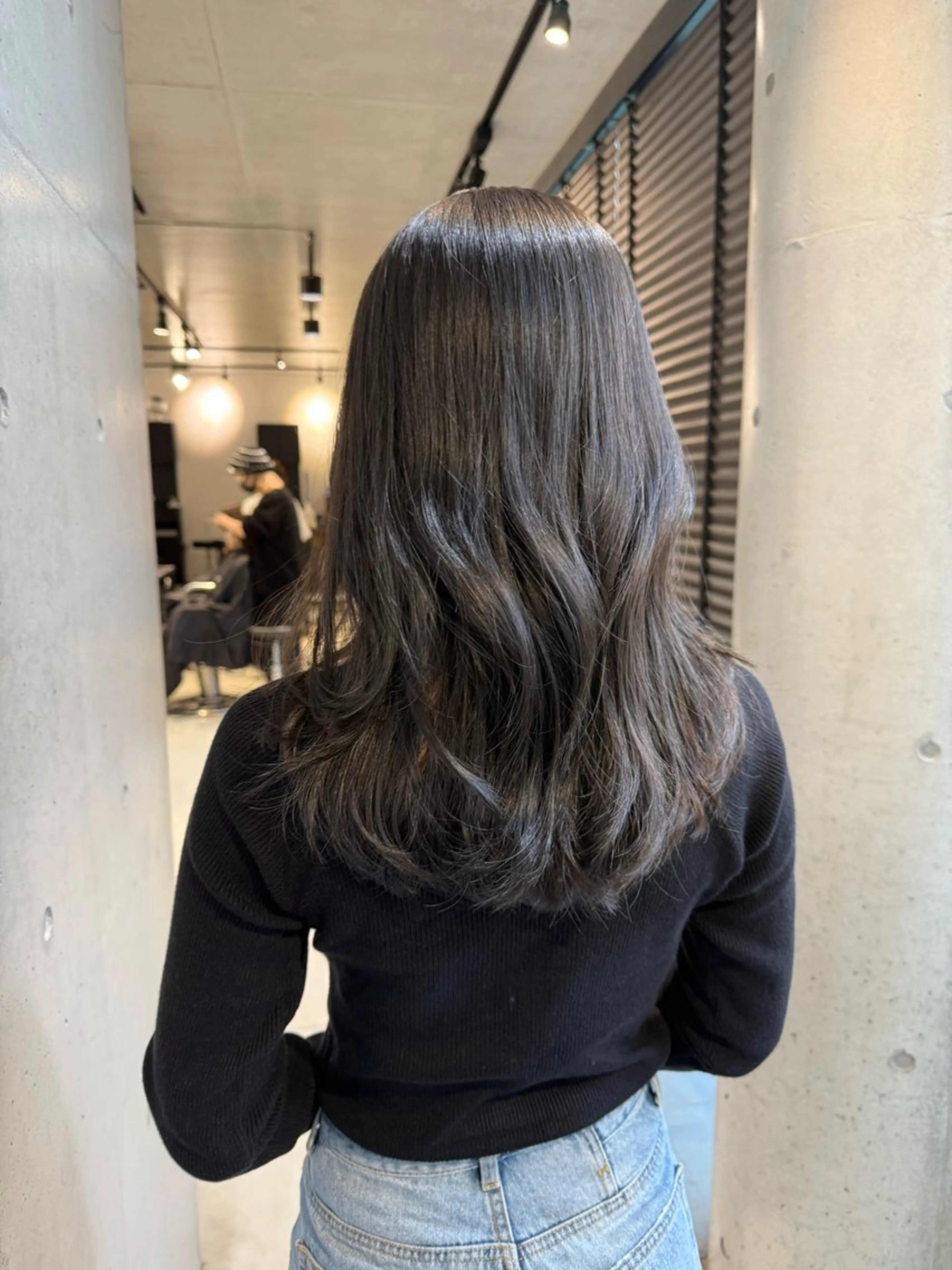 セミロング カラー 艶髪ナチュラル ヘア🍀RYOのヘアスタイル