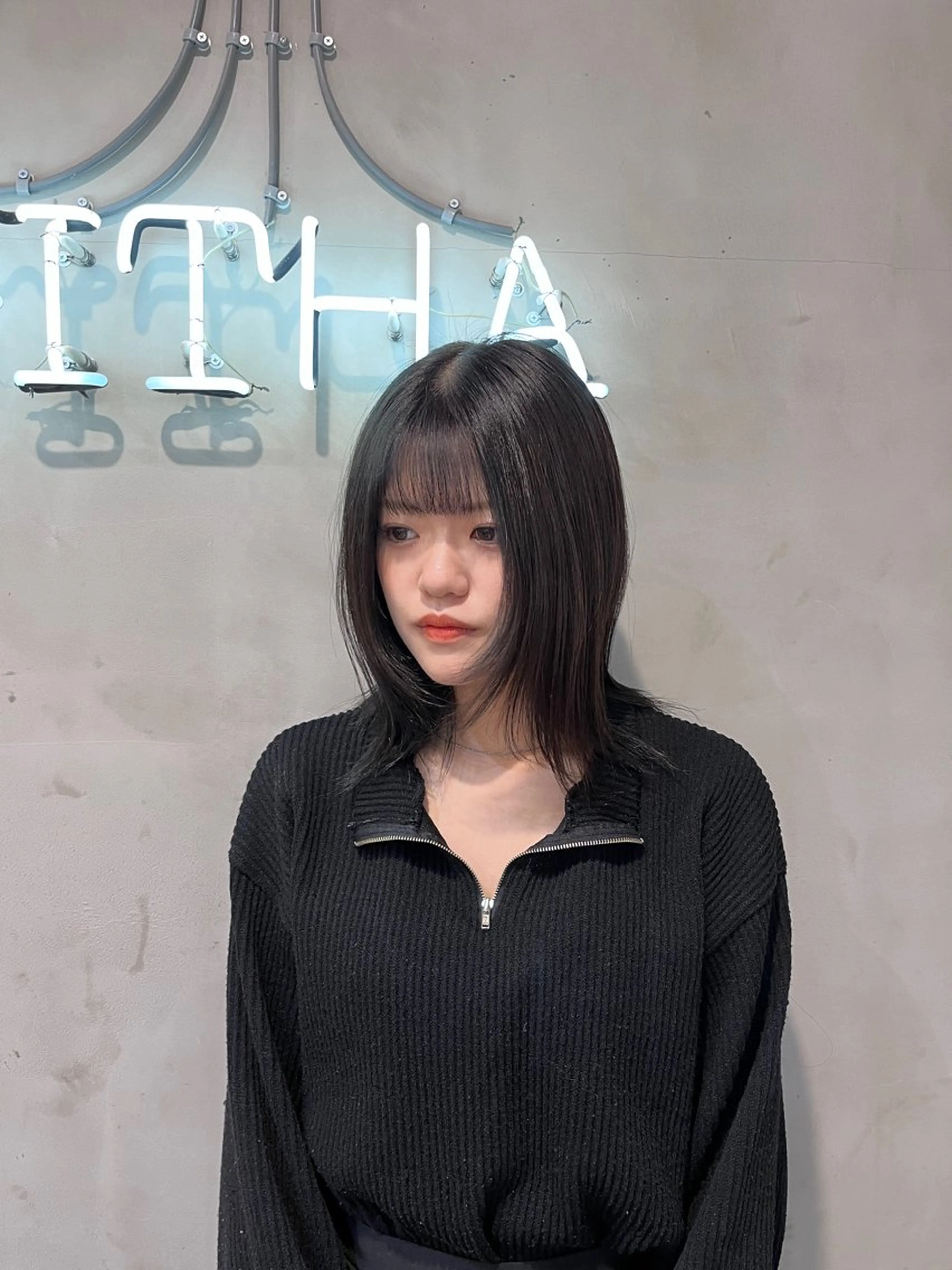 セミロング カラー ヘアアレンジ ヘアカラー トリートメント ヘッドスパ ヘアセット 🫧艶髪矯正 髪質改善🫧 大介のヘアスタイル