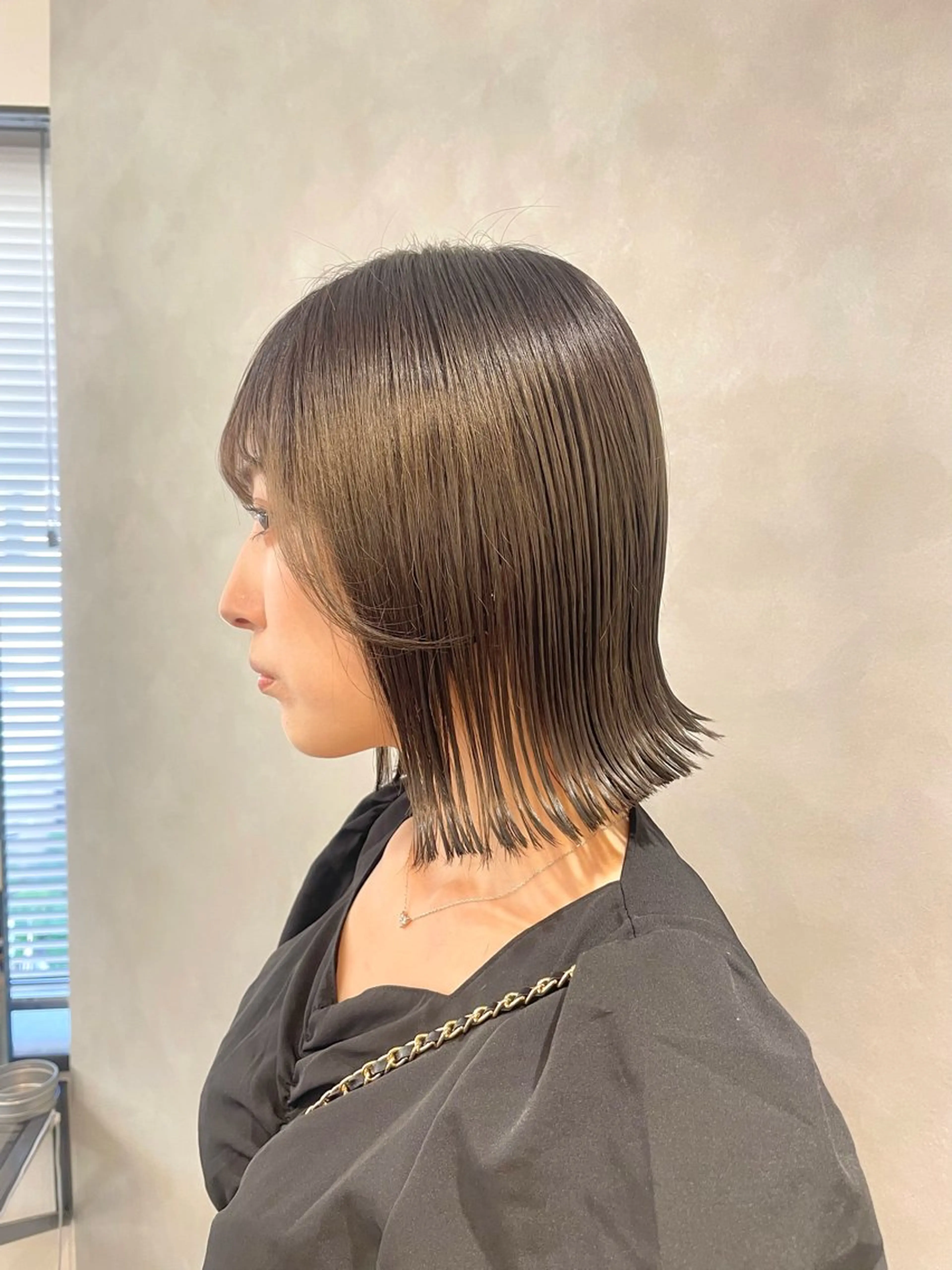 ミディアム カラー ヘアアレンジ カット ヘアカラー トリートメント 🎀ダブルカラーレイ ヤーyuuri🎀のヘアスタイル