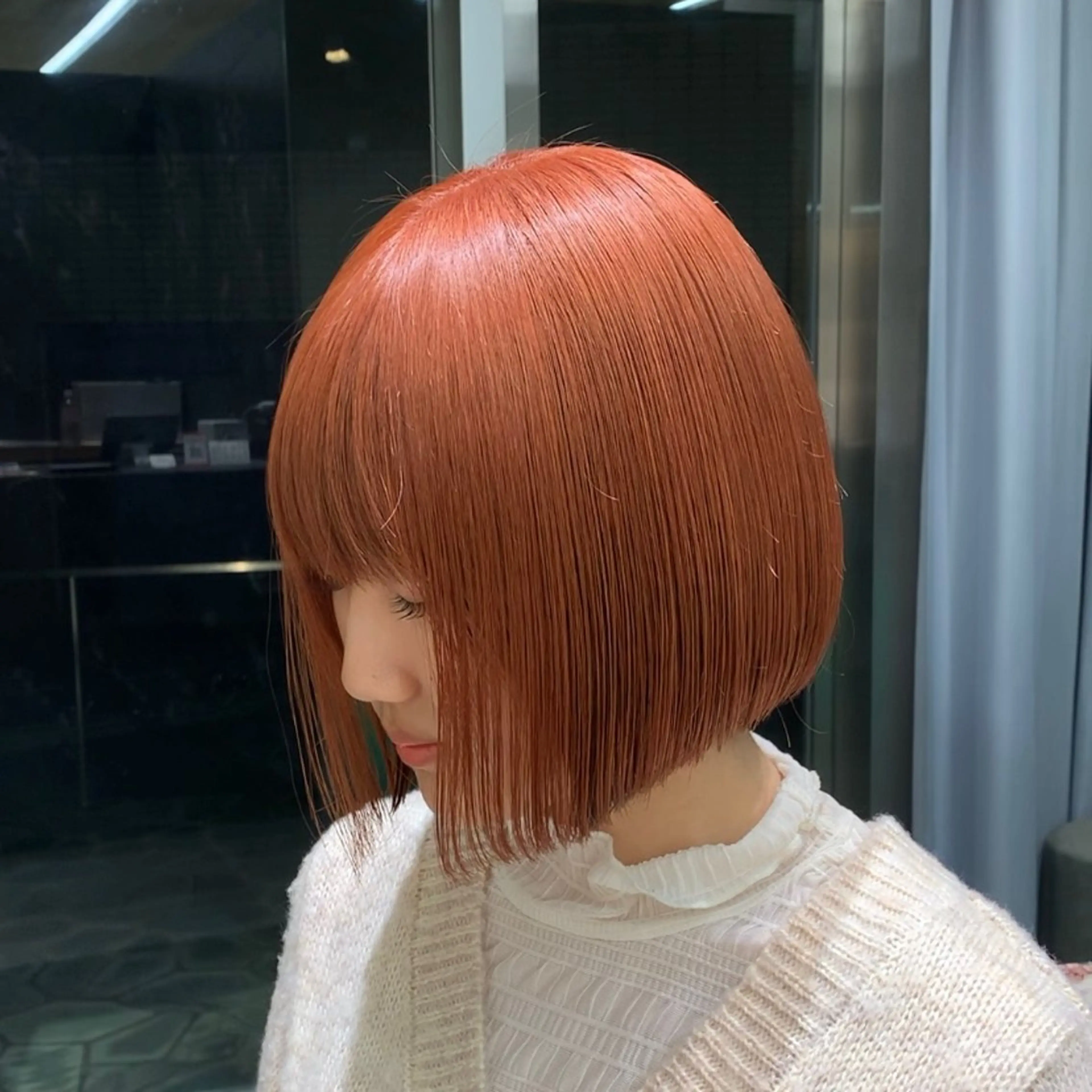 ショート カラー ヘアカラー トリートメント サロウィン(SALOWIN)原宿iori店所属・ツヤツヤ ハイトーン/Reiのヘアスタイル
