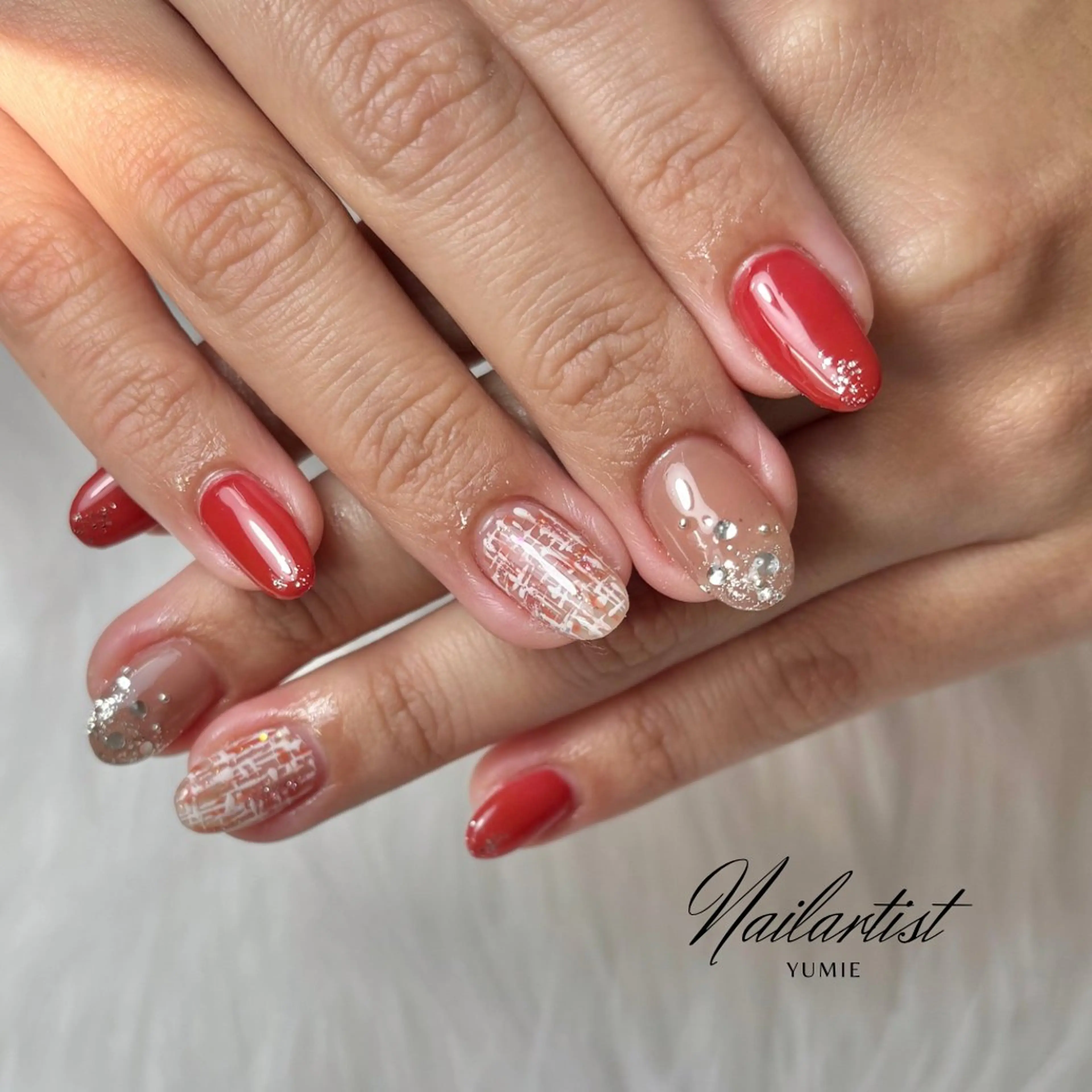 ネイル シンプルネイル フットネイル Setsalon Churaku Nailist Yumie所属・【沖縄市安慶田】 🤍Yumieのネイルデザイン