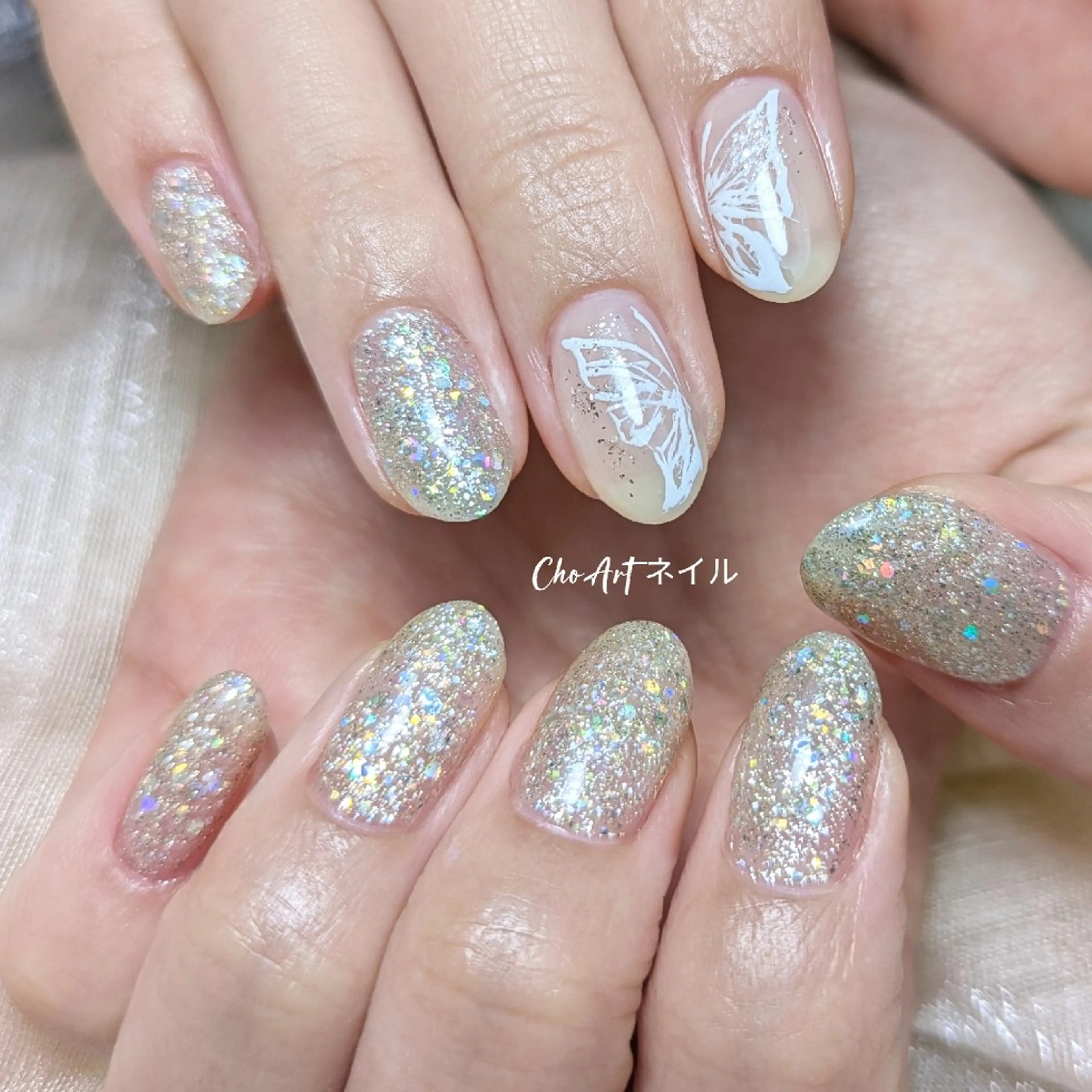 ネイル アートネイル 卒業式 キラキラネイル ラメ(グリッター) マグネットネイル Cho Artネイル所属・Cho Art ネイルのネイルデザイン