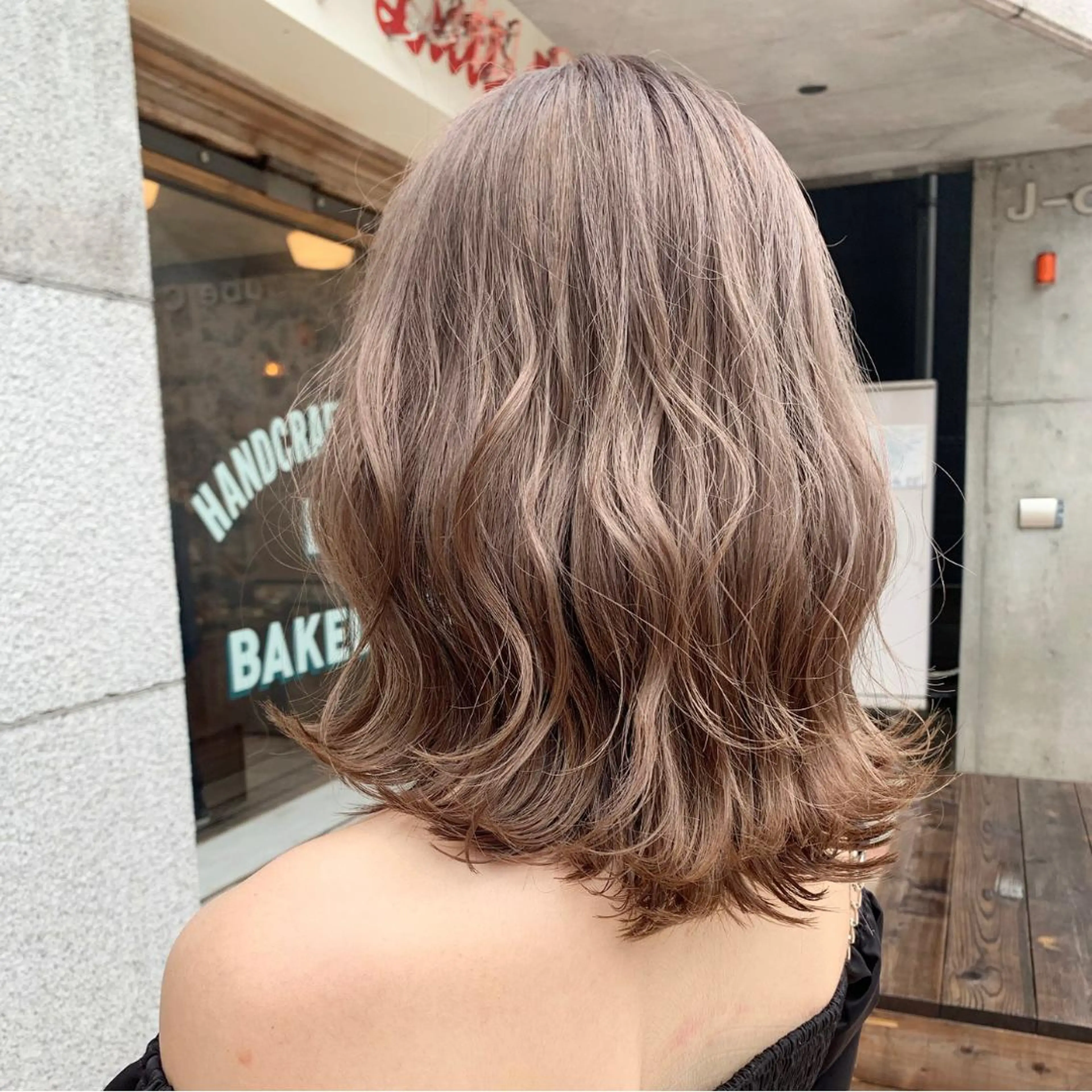 ミディアム カラー ヘアアレンジ ハイトーン/美髪矯正 🍃大江拓実のヘアスタイル