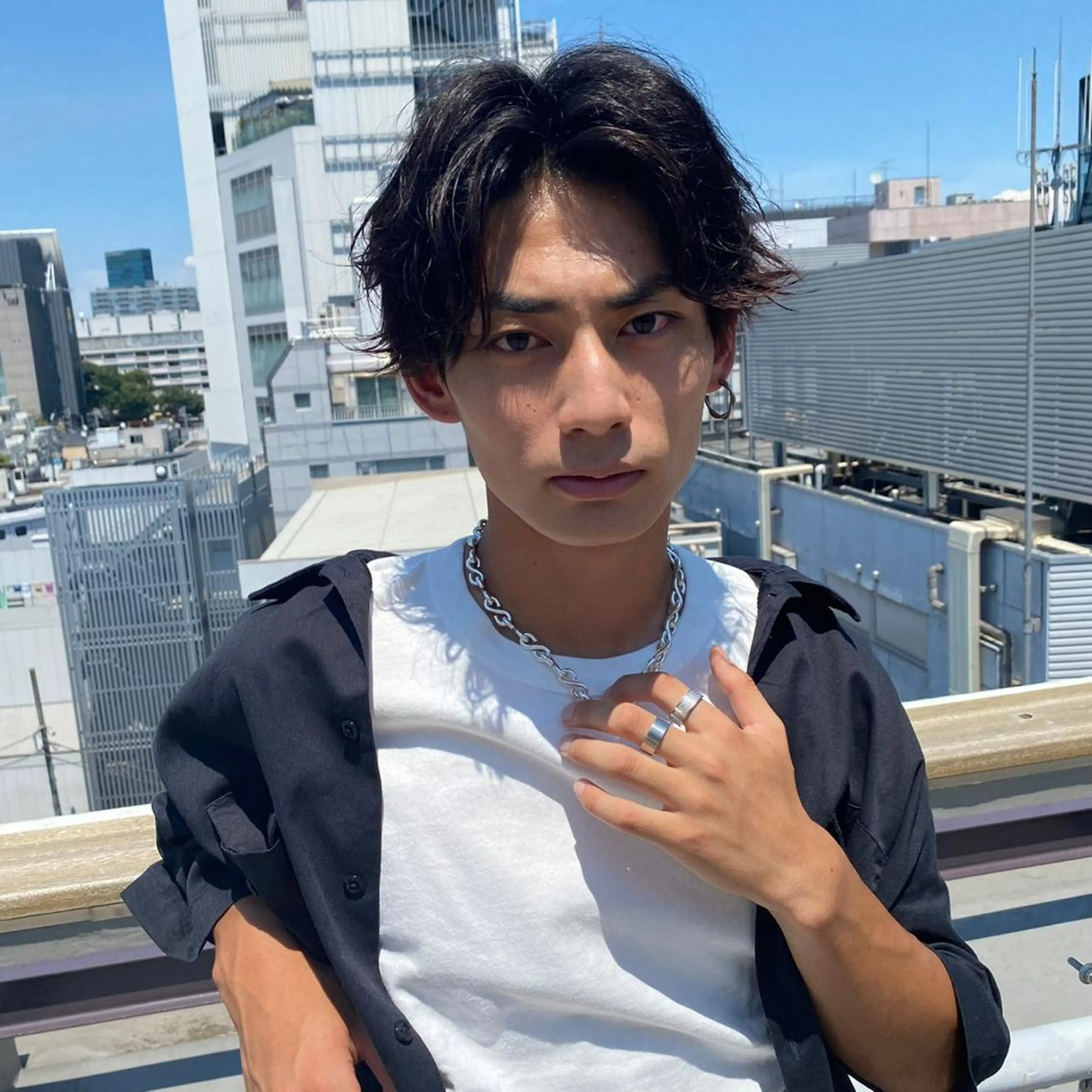 ショート カラー パーマ メンズ 新世代パーマ⚡️ の達人トモ⚡️のヘアスタイル