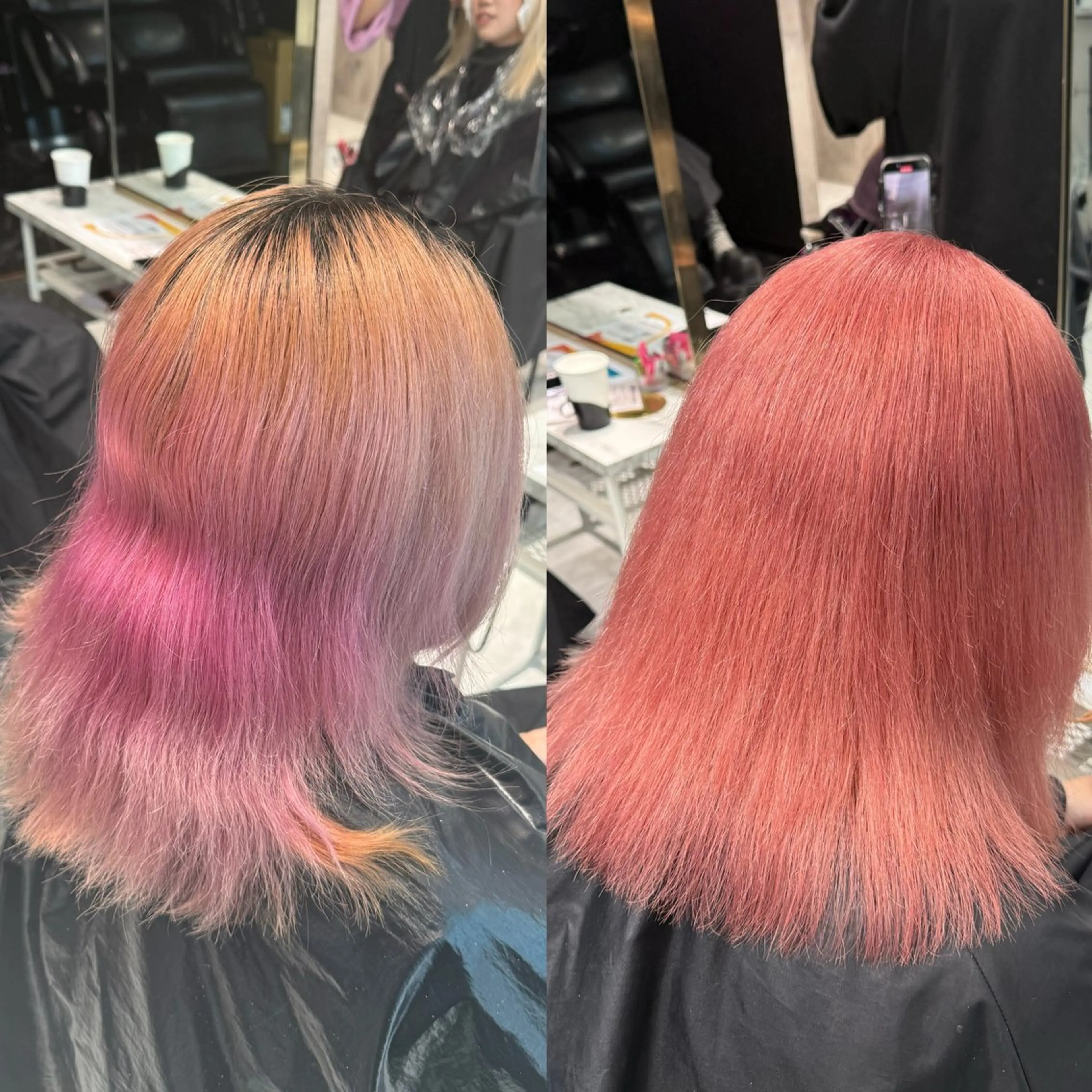 セミロング カラー ヘアアレンジ ベージュカラー ブリーチ ブロンド デザインカラー ミルクティーベージュ ヘアカラー レイヤーカット/ カット特化/拓真のヘアスタイル