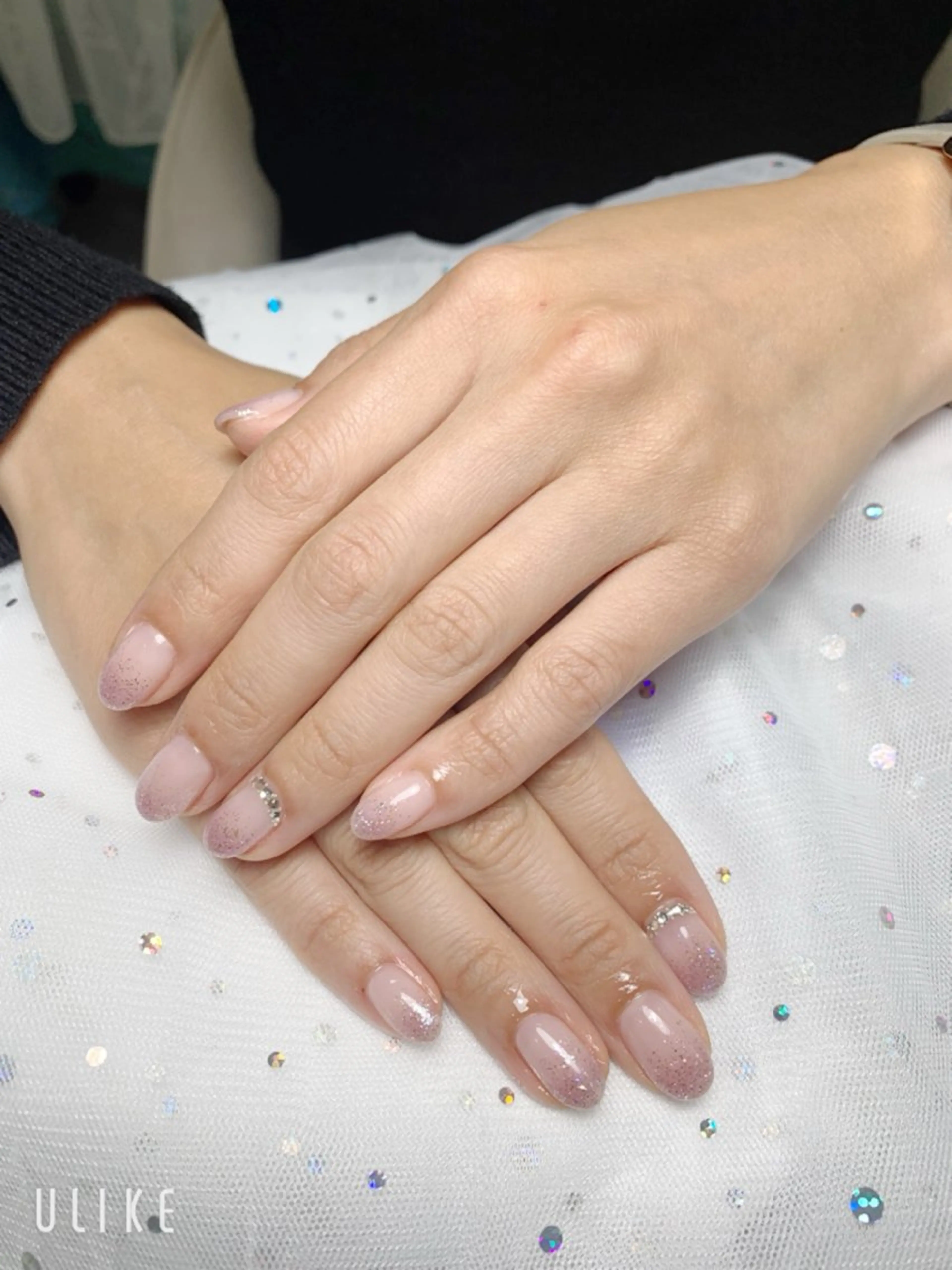 ネイル アートネイル チークネイル 長さ出し フレンチネイル ジェルネイル Lily nails studio所属・ネイルサロン Lilyのネイルデザイン