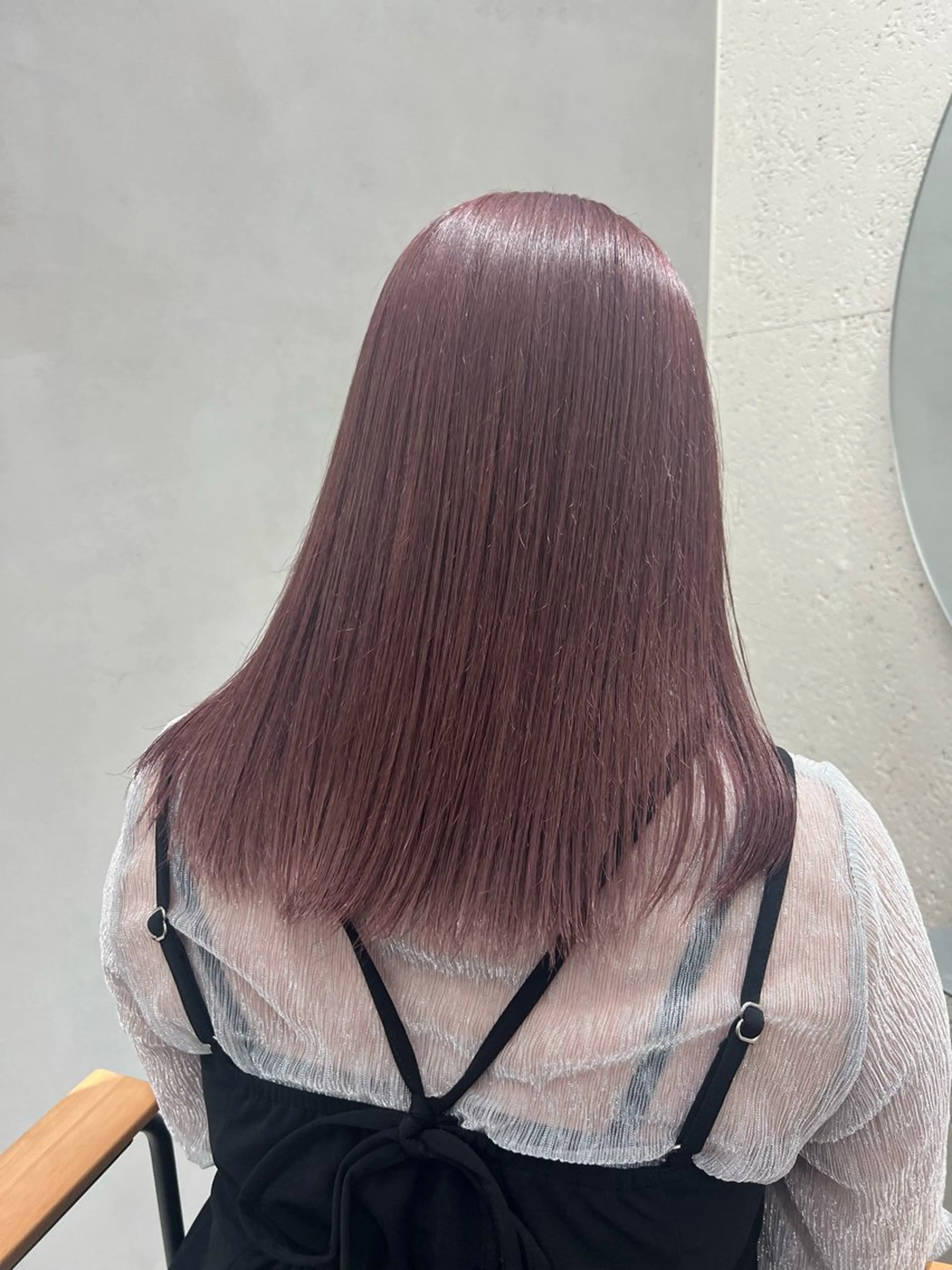 ロング カラー ヘアアレンジ ラベンダーカラー ピンクカラー ピンクラベンダー ヘアカラー トリートメント 金子 廉のヘアスタイル