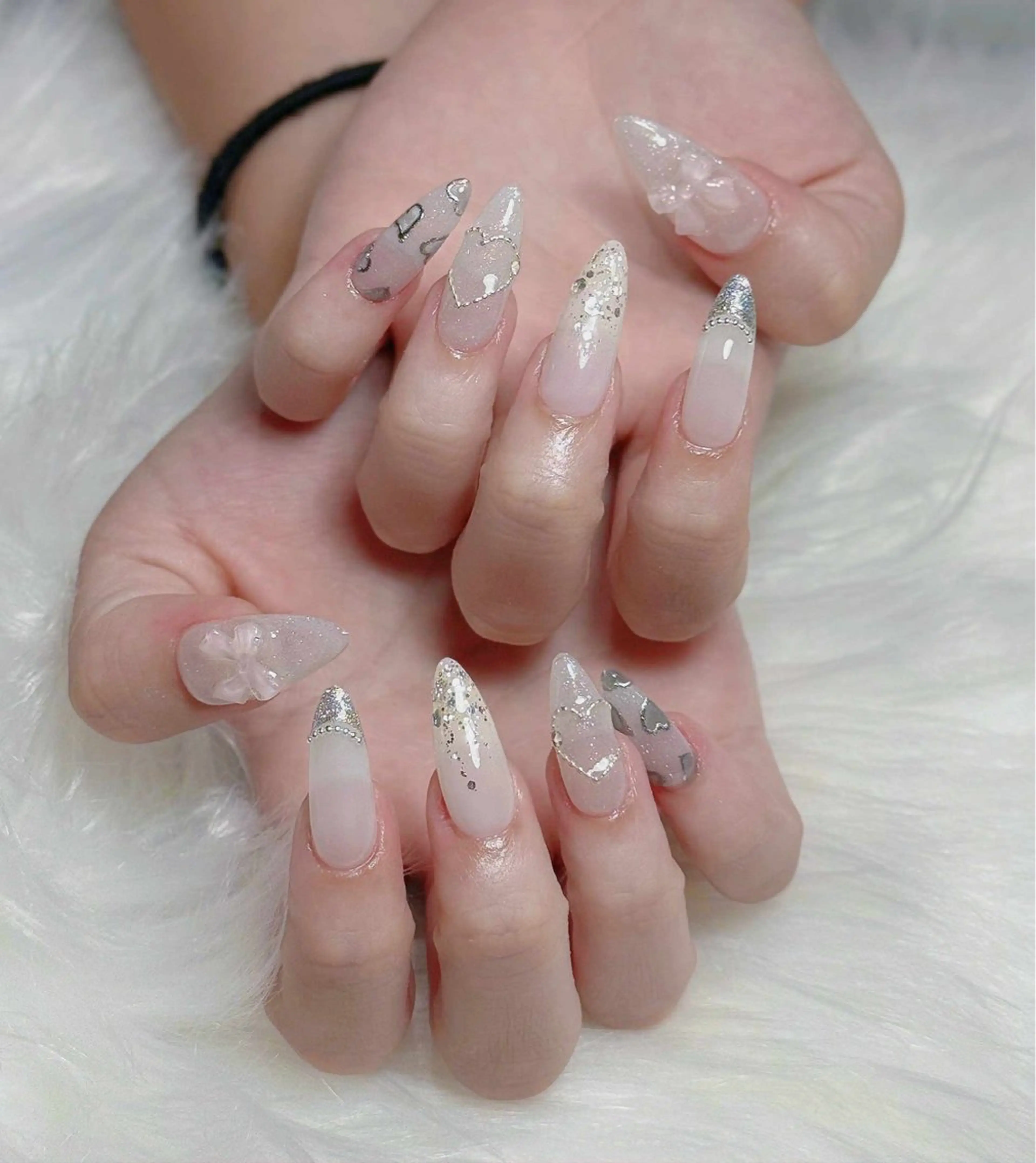 ネイル オーロラネイル チークネイル フットネイル フレンチネイル ジェルネイル ハンドネイル Nichi Nailsのネイルデザイン