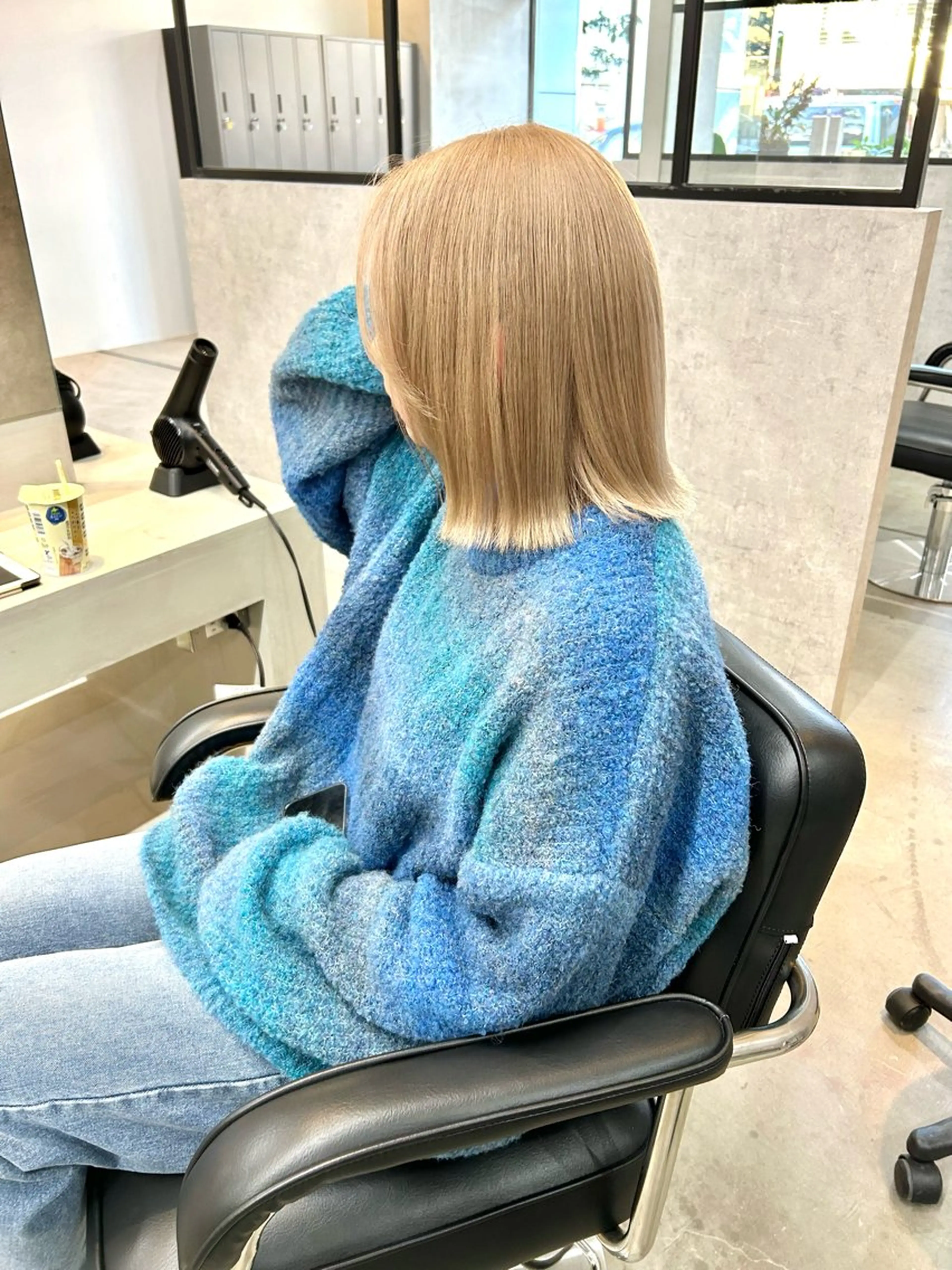 ミディアム カラー ヘアカラー トリートメント mood tatemachiのヘアスタイル