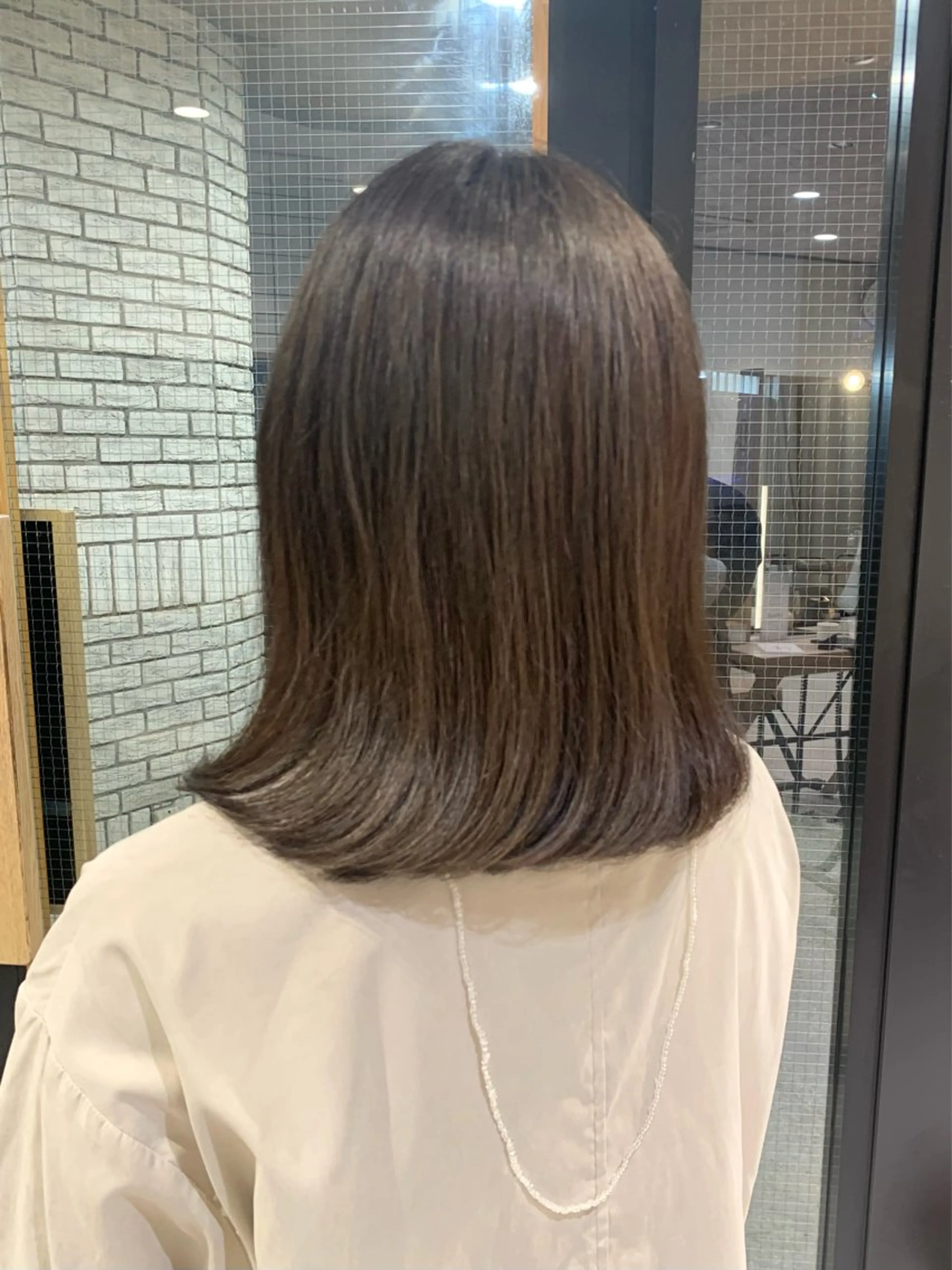 ミディアム カラー ヘアカラー トリートメント 艶カラー/暖色カラー /透明感/ryutoのヘアスタイル