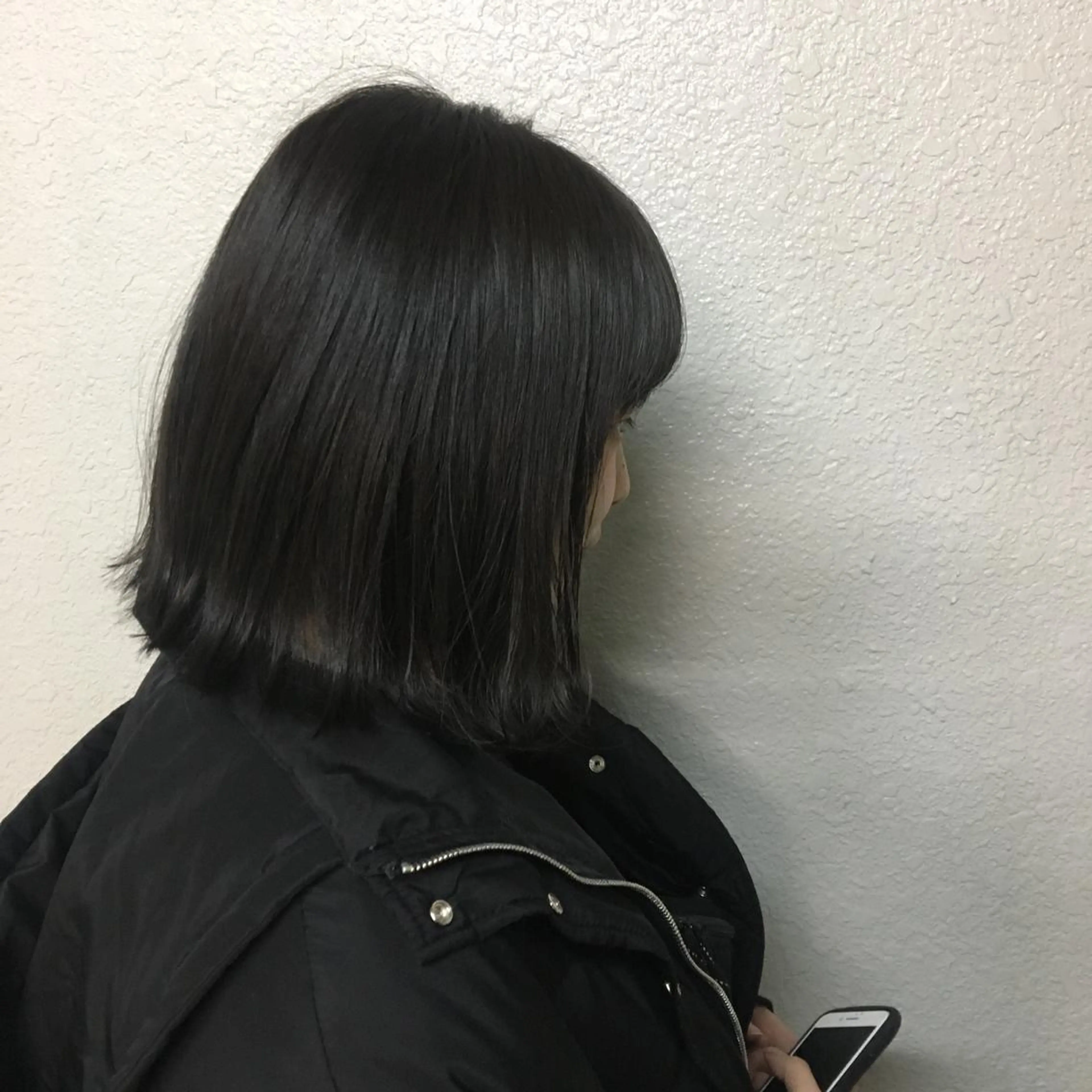 ミディアム カラー オリーブグレー emme MIHO♡のヘアスタイル