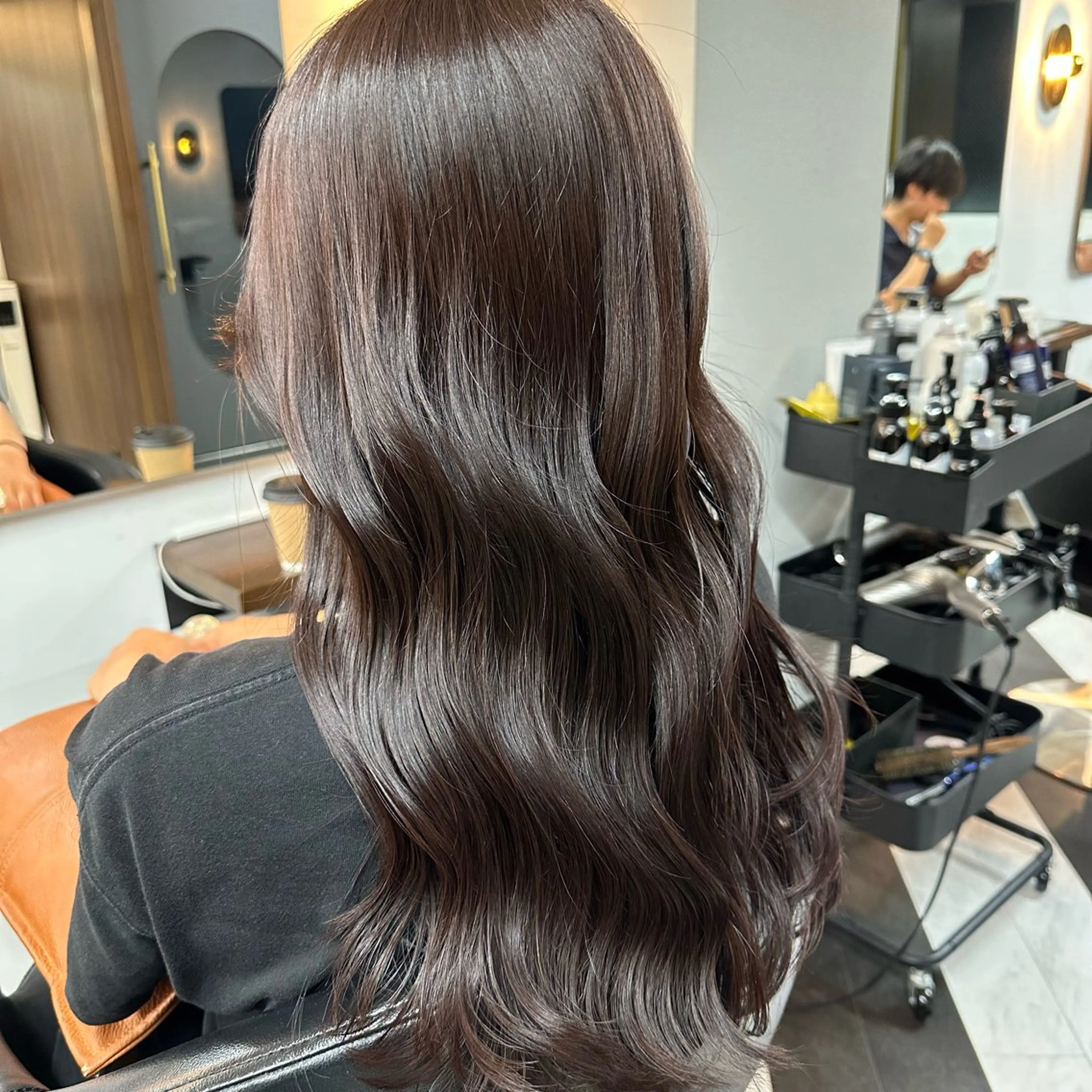 【2番人気🥈】カット ＋ 🦋ケアカラー 🦋＋ エミーム3stepトリートメント ＋ 🫧頭皮クレンジング泡エステの写真