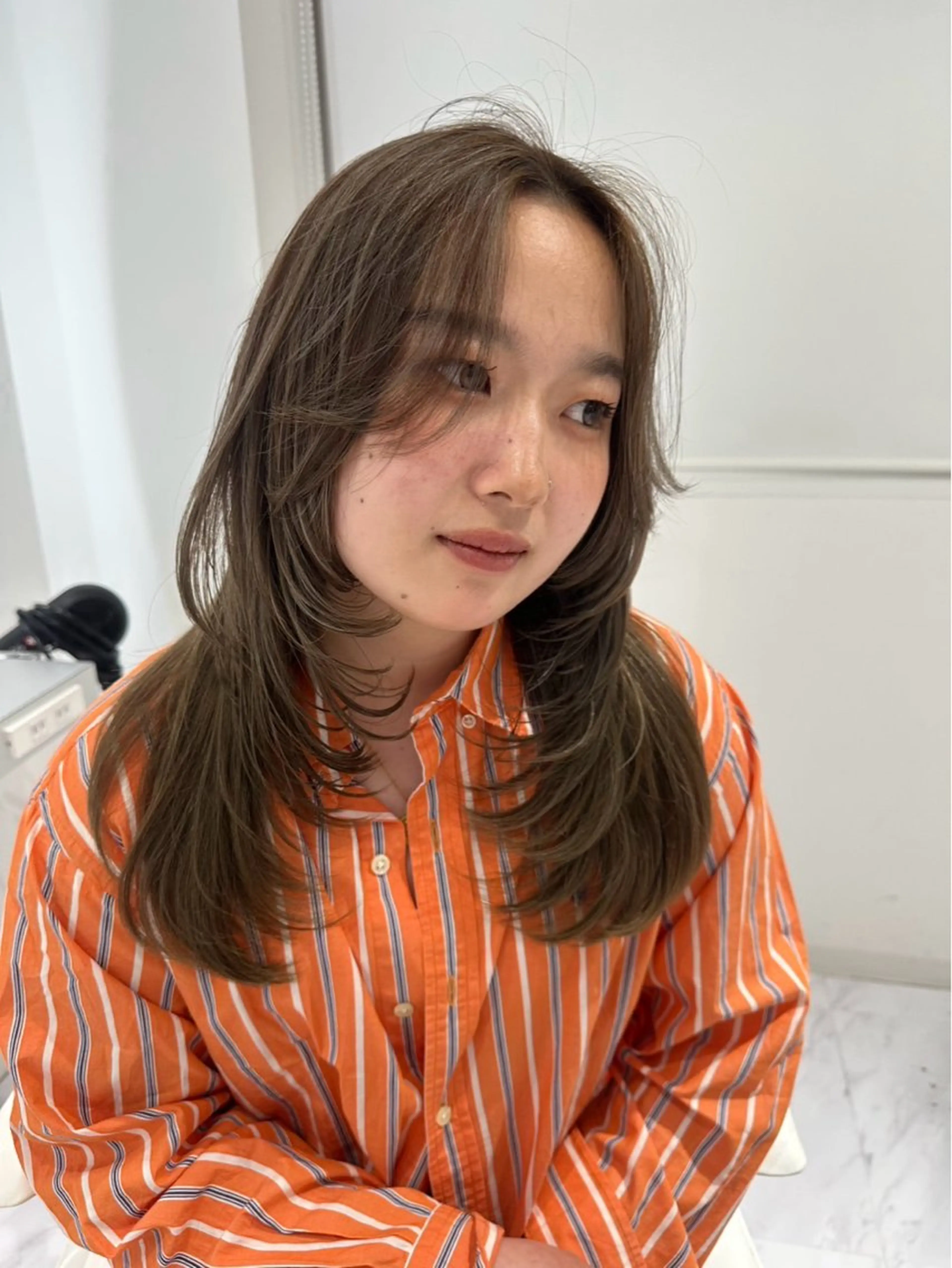 セミロング レイヤーカット rina/無料レイヤ ーカット/上野🌱のヘアスタイル