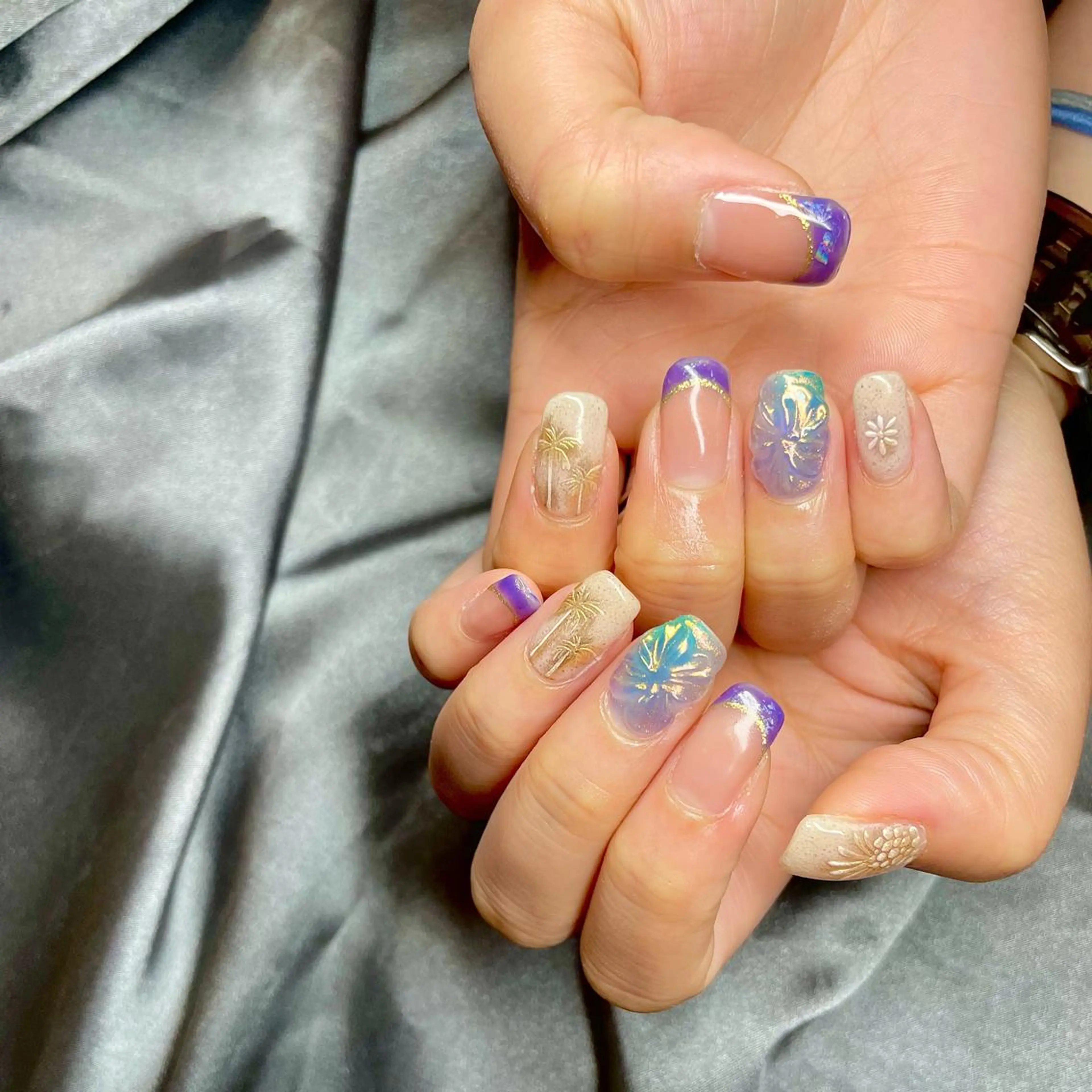 ミディアム カラー パーマ ヘアアレンジ メンズ キッズ ネイル マツエク・マツパ アイブロウ nail&eye Aoのマツエク・マツパデザイン