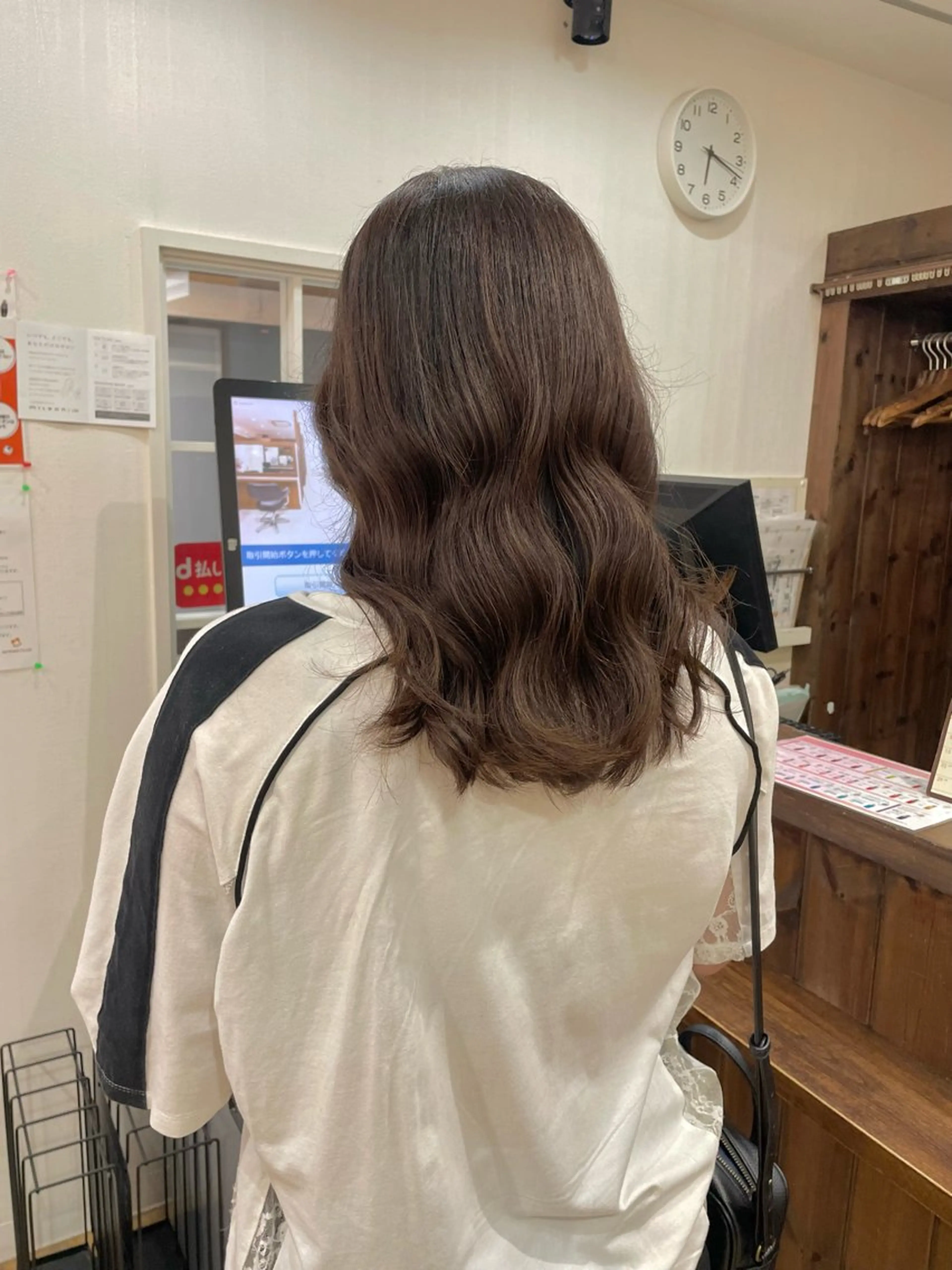 セミロング カラー ベージュカラー ブラウンカラー ブラウンベージュ 💖メンズカット モデル募集 晴香💖のヘアスタイル