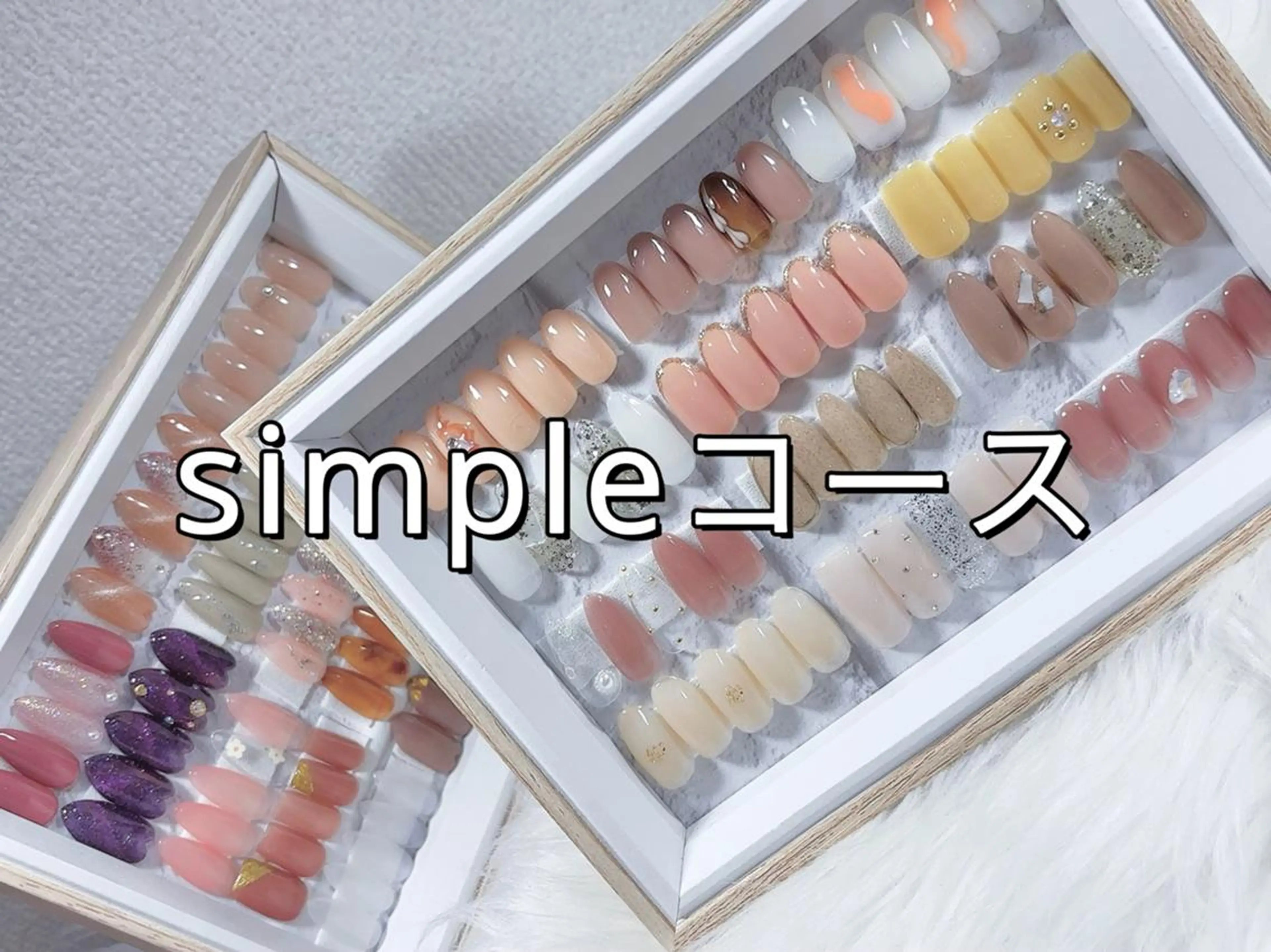 ネイル ロングネイル マグネットネイル シンプルネイル ワンホンネイル 🦋Kiyomi. 🦋のネイルデザイン