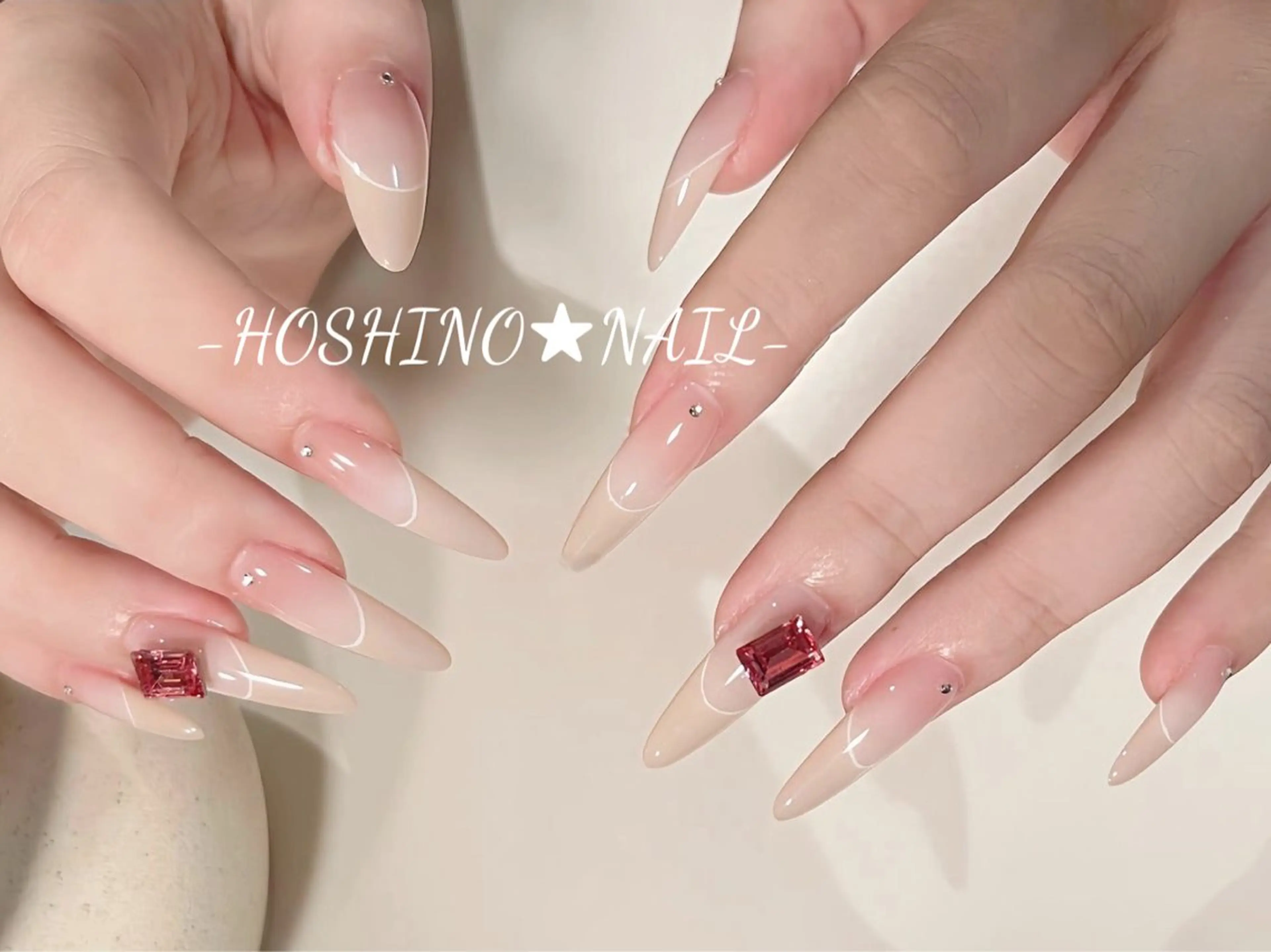 ネイル オーロラネイル チークネイル ドット フットネイル フレンチネイル ハンドネイル ★HOSHINO NAIL★新宿店のネイルデザイン