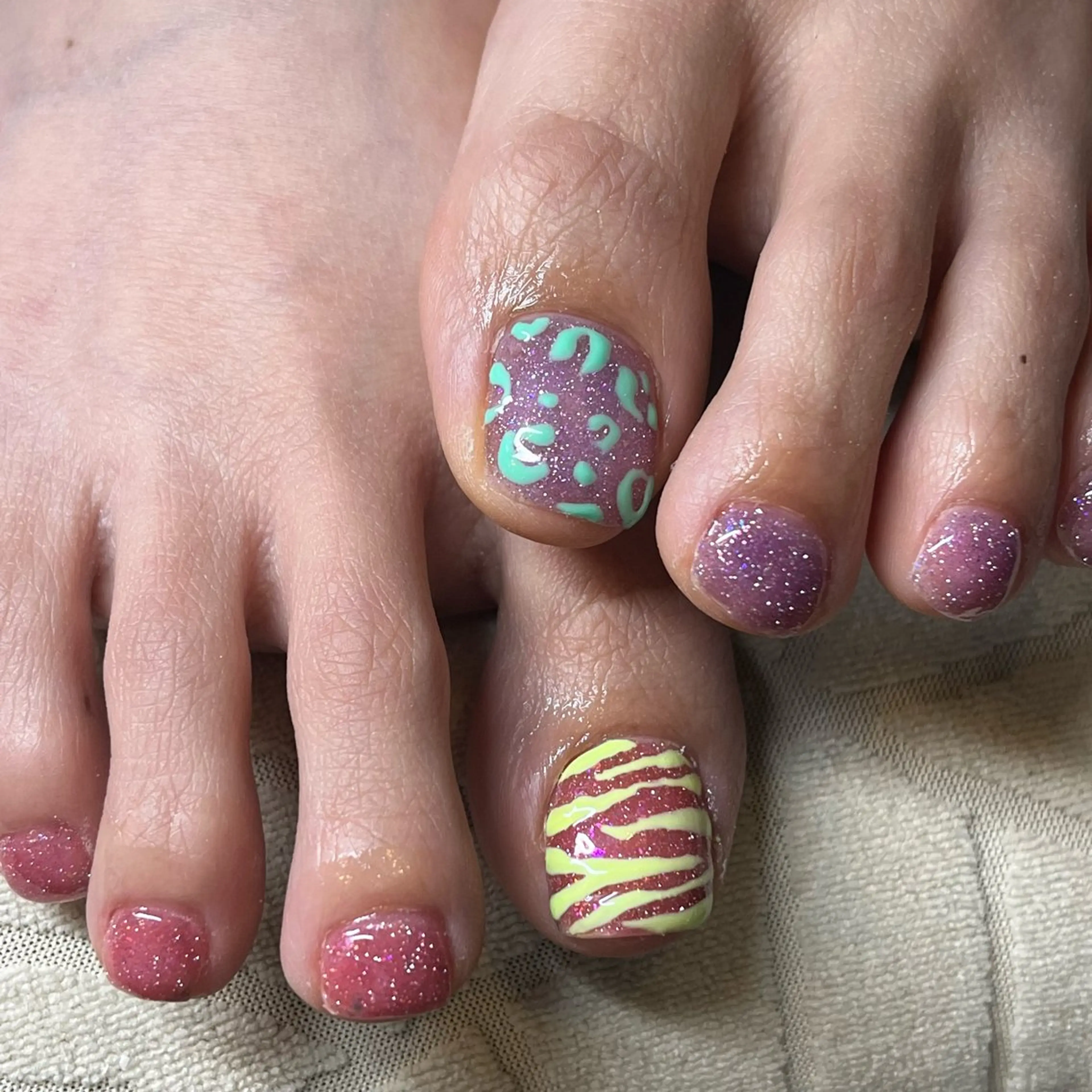 foot🦶親指アート【オフなし】の写真