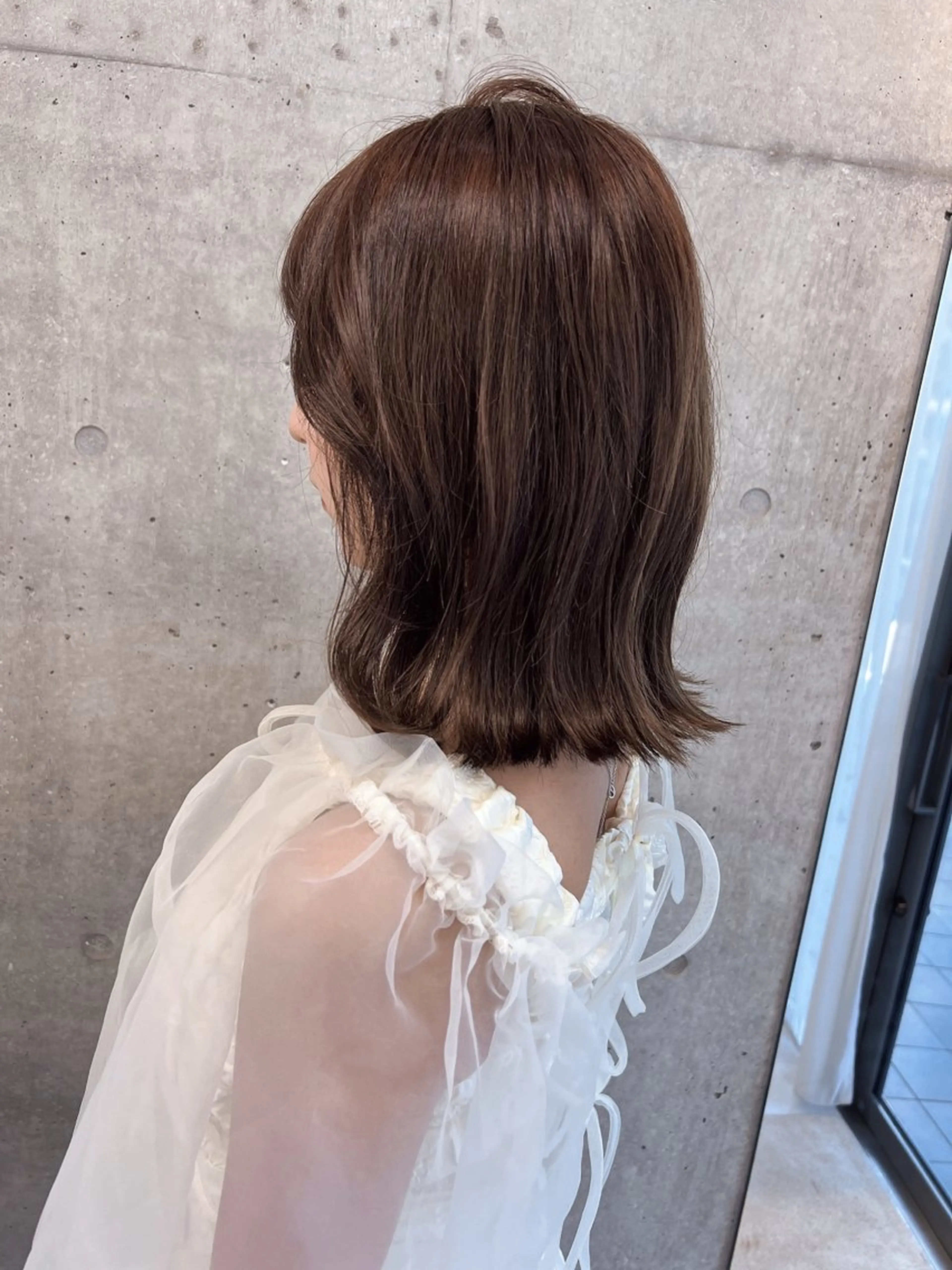 ミディアム カラー ベージュカラー Clore所属・うる艶ヘア♡韓国好き 透明感　shotaのヘアスタイル