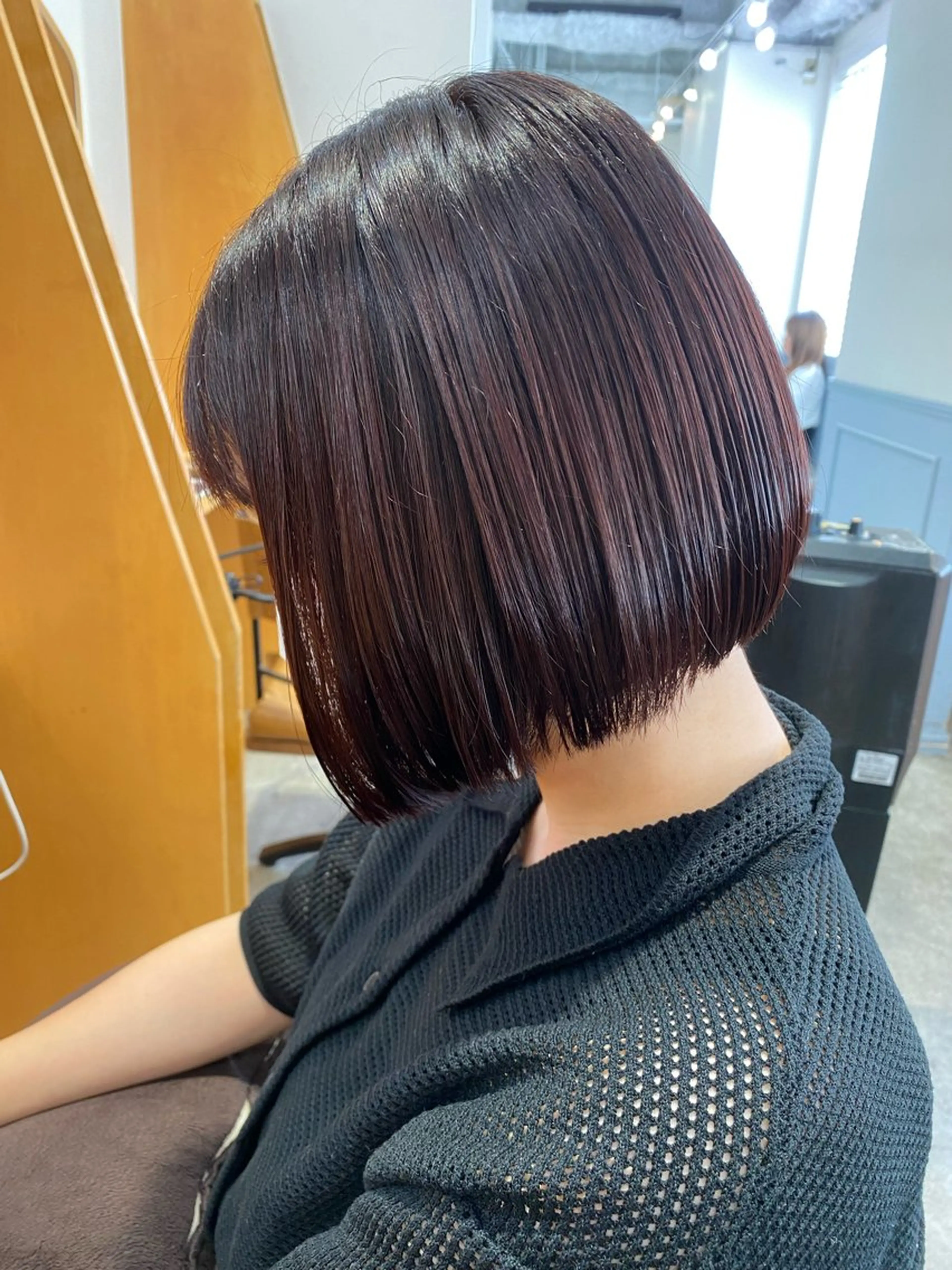 ショート 前下がりボブ ボブ カット ヘアカラー トリートメント SALOWIN銀座PAYⅡ店所属・GINZARay2 風本朱里🐥のヘアスタイル
