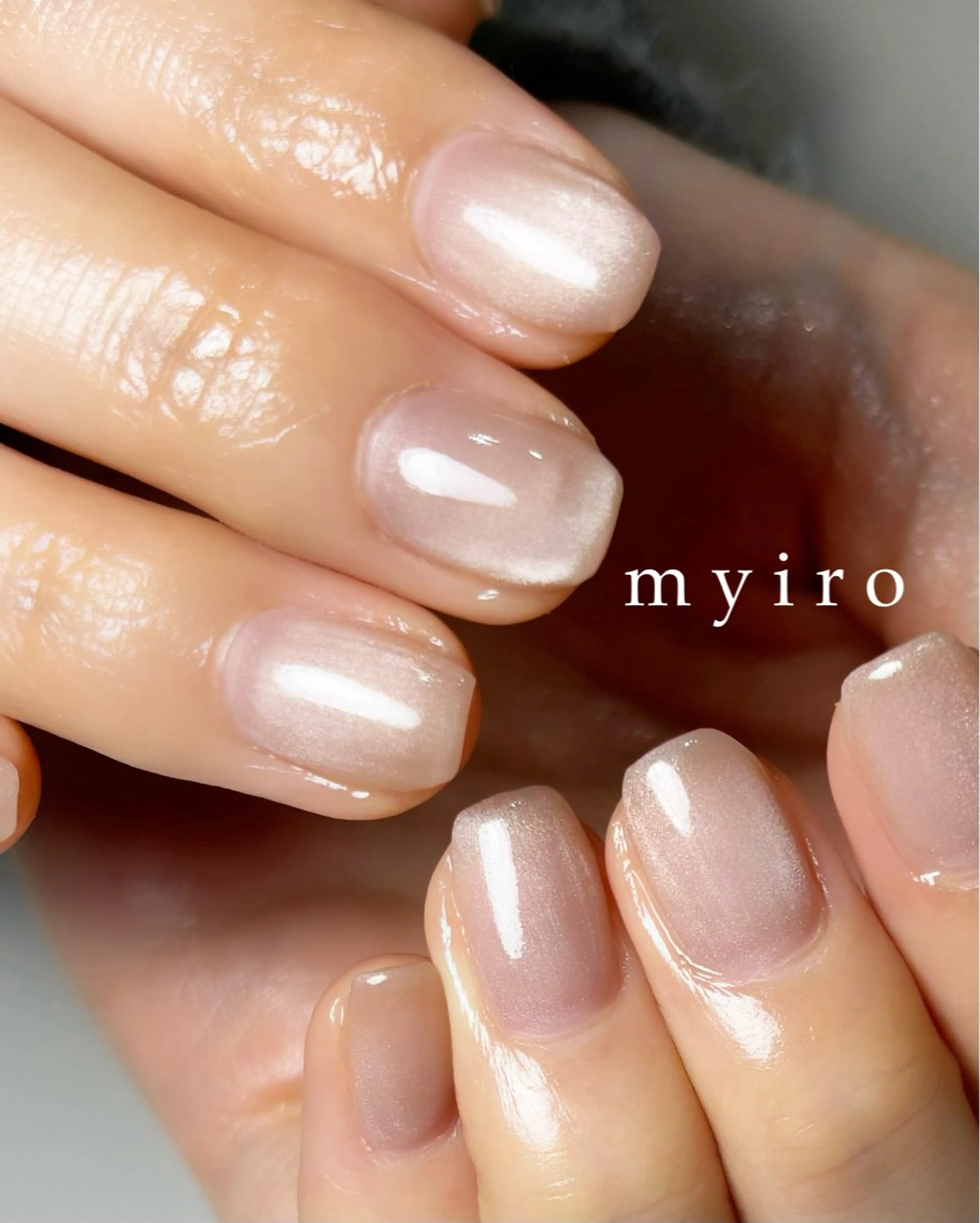ネイル マグネットネイル ハンドネイル myiro【マイロ】 林のネイルデザイン