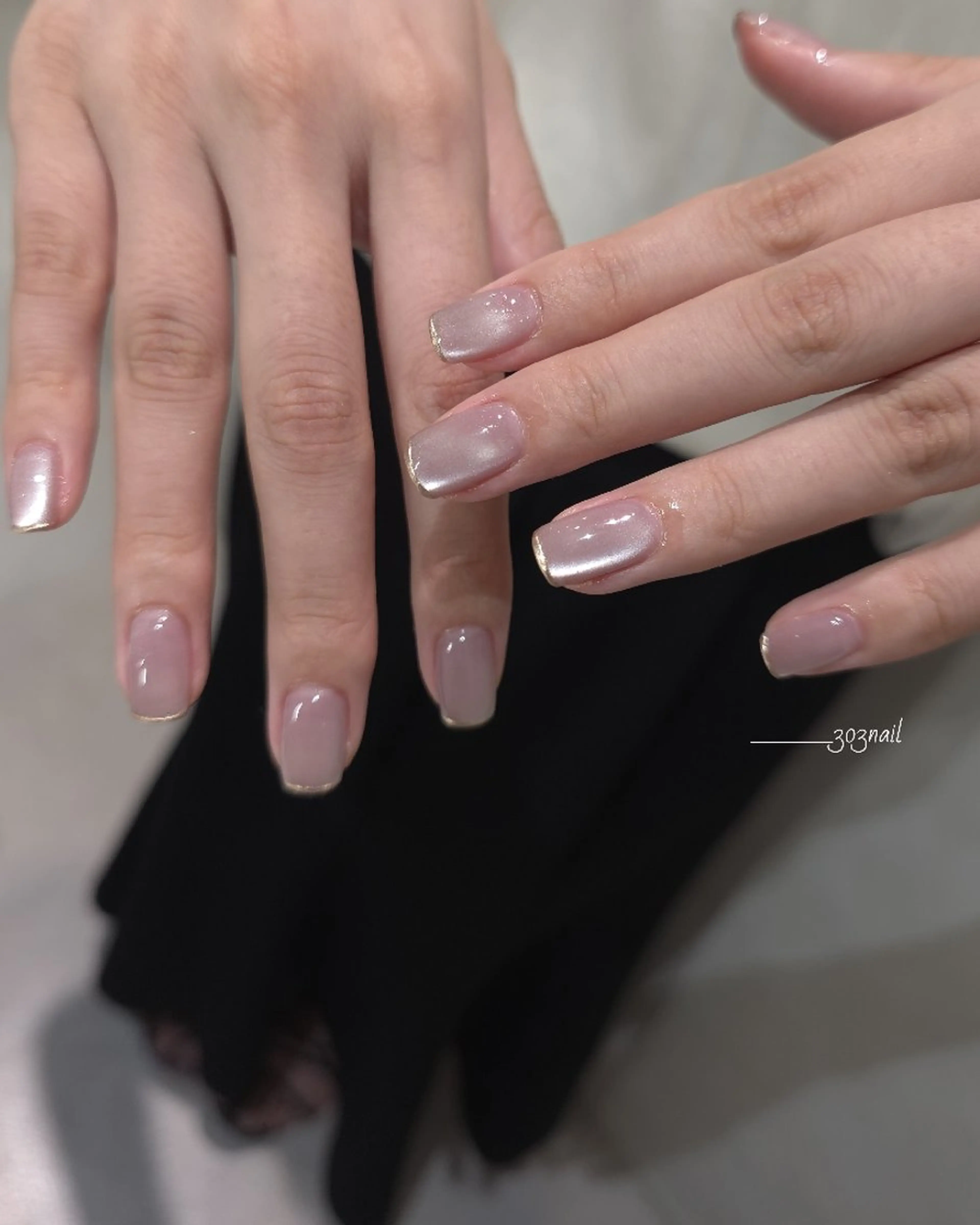 ネイル マグネットネイル ミラーネイル GO TODAY／_____303nail所属・303 nailのネイルデザイン