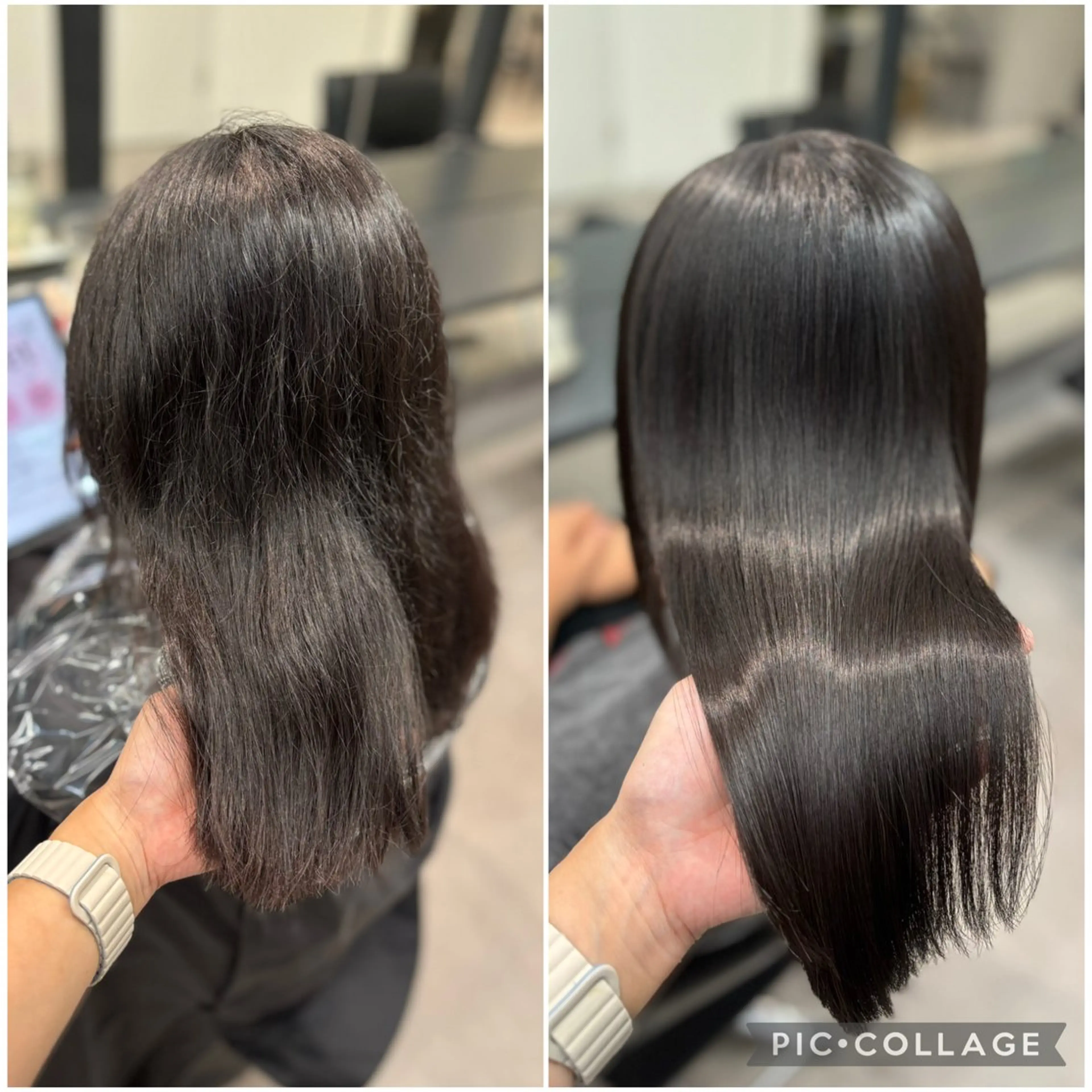 ミディアム 縮毛矯正 トリートメント ユカ🩵髪質改善 🩵完全マンツーマンのヘアスタイル