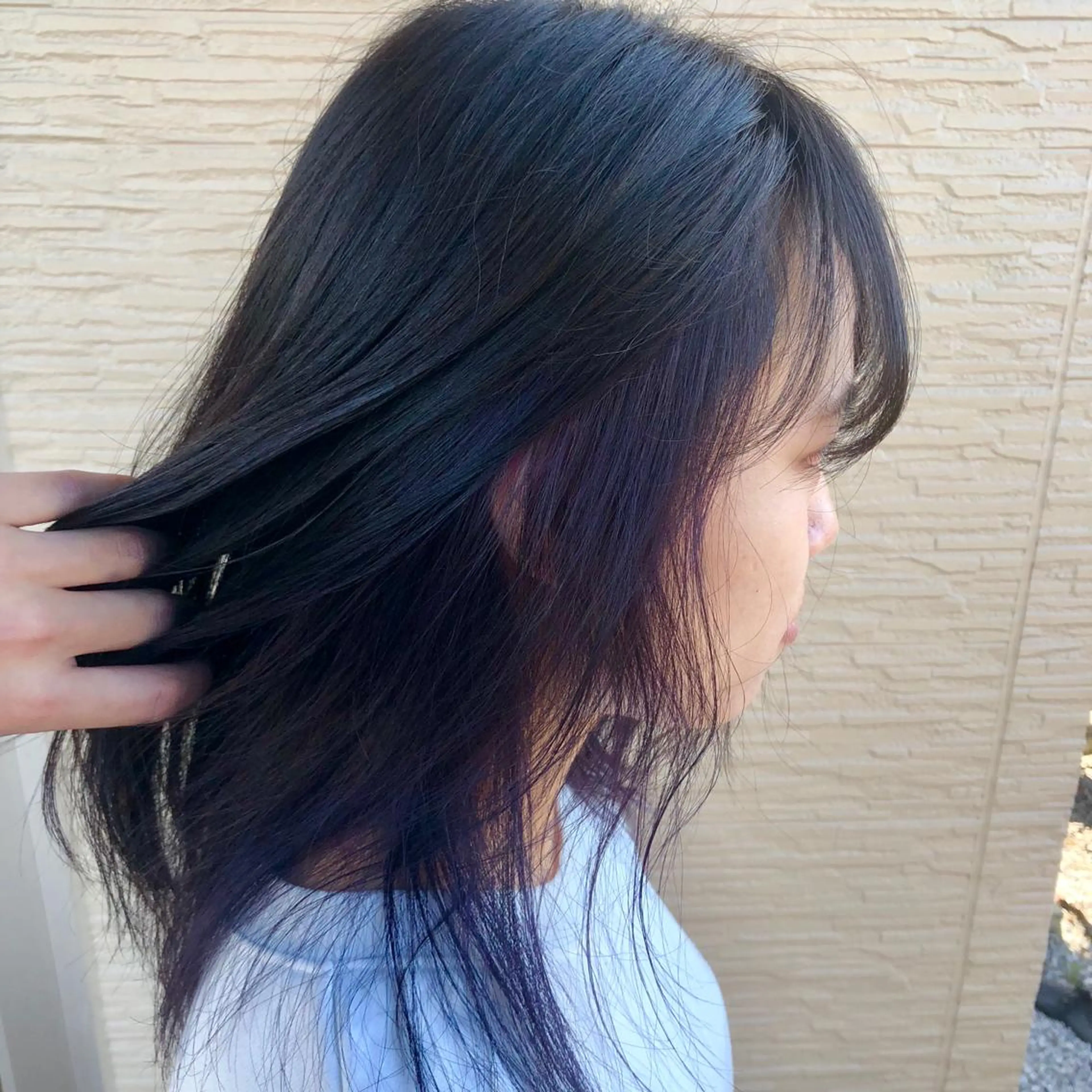 セミロング カラー インナーカラー バイオレットカラー 4-rest garden （フォーレストガーデン）所属・金井 直樹のヘアスタイル