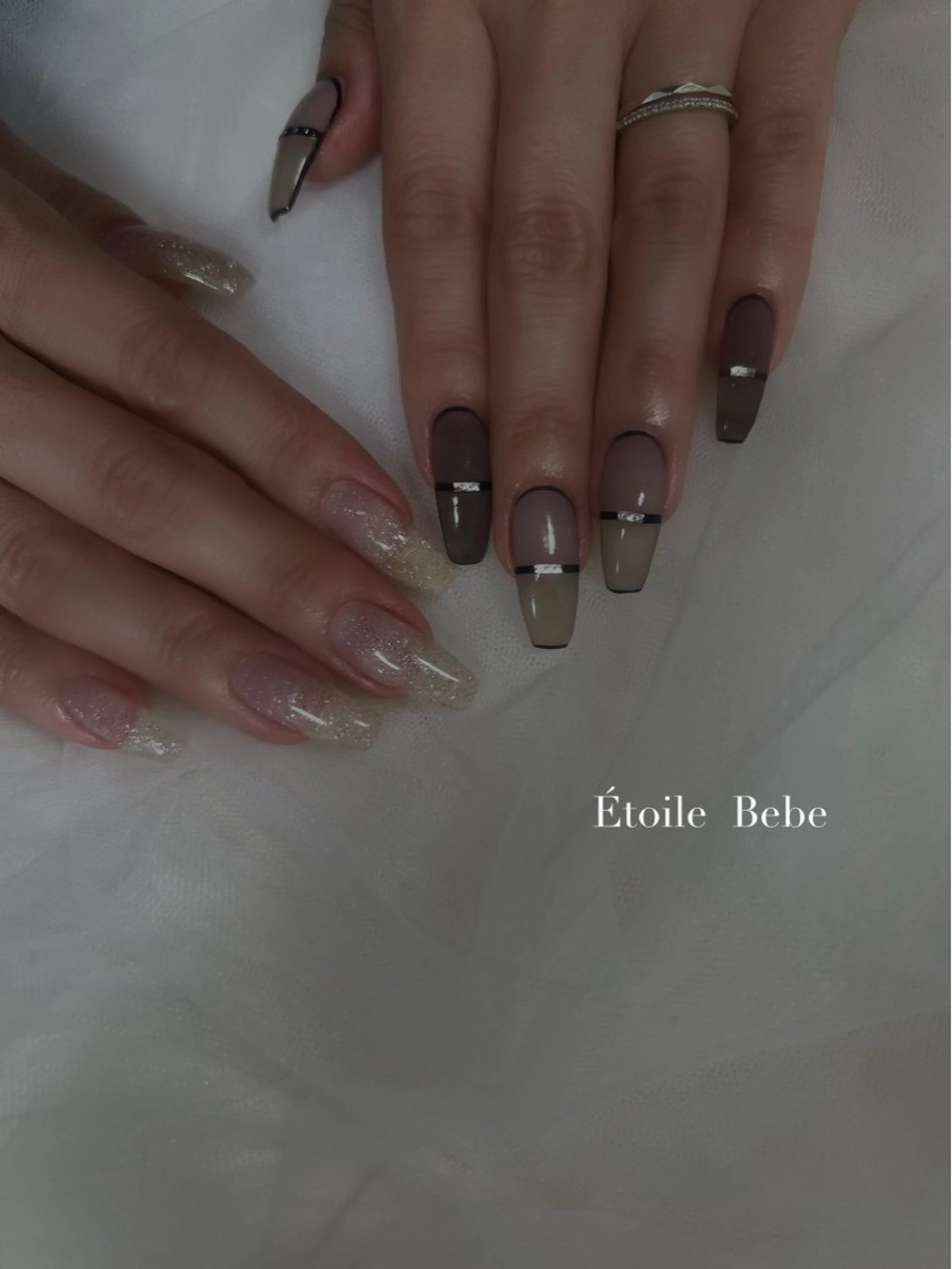 ネイル ニュアンスネイル Étoile Bebeのネイルデザイン