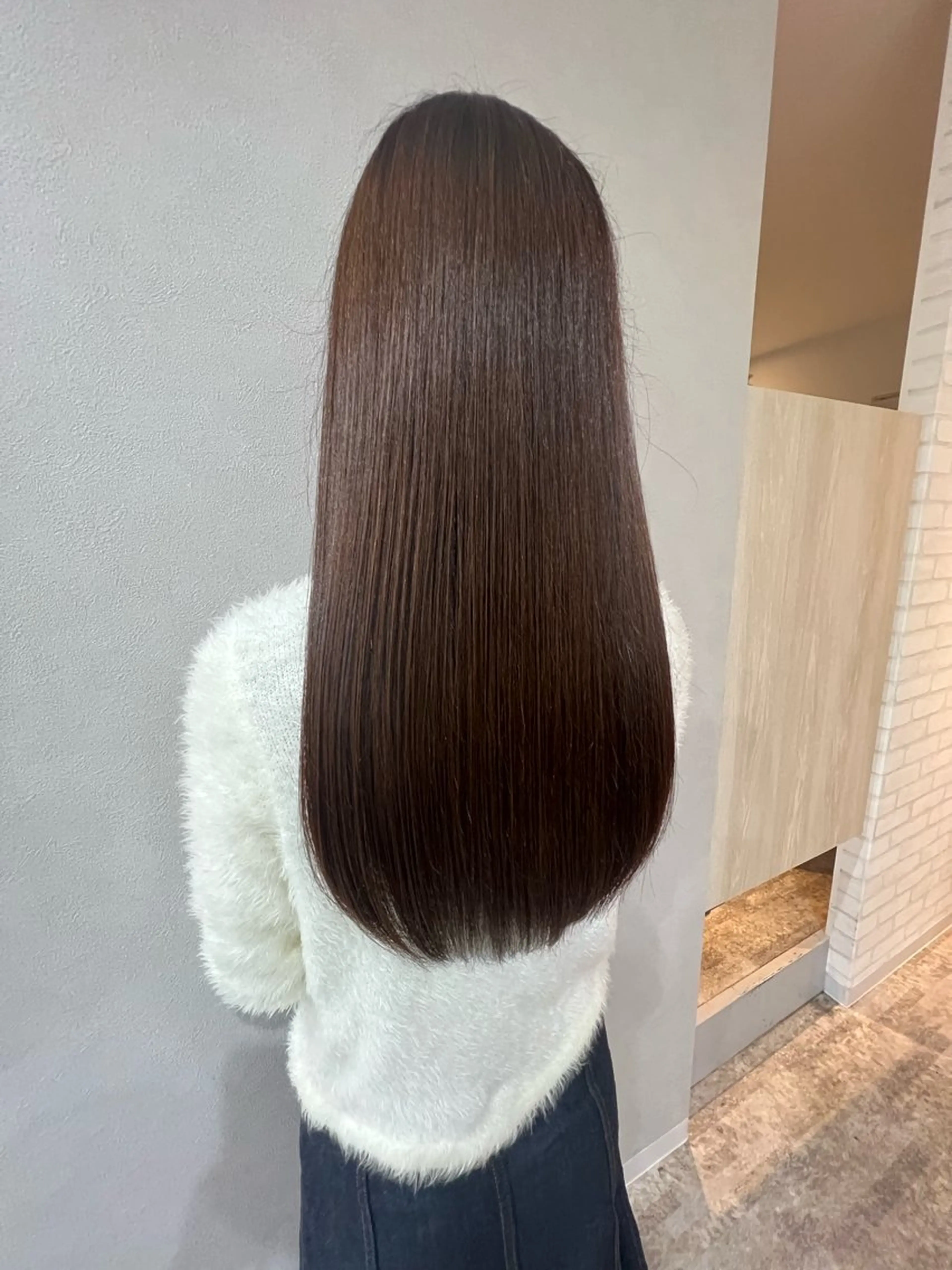 カラー 髪質改善 貸切サロンのヘアスタイル