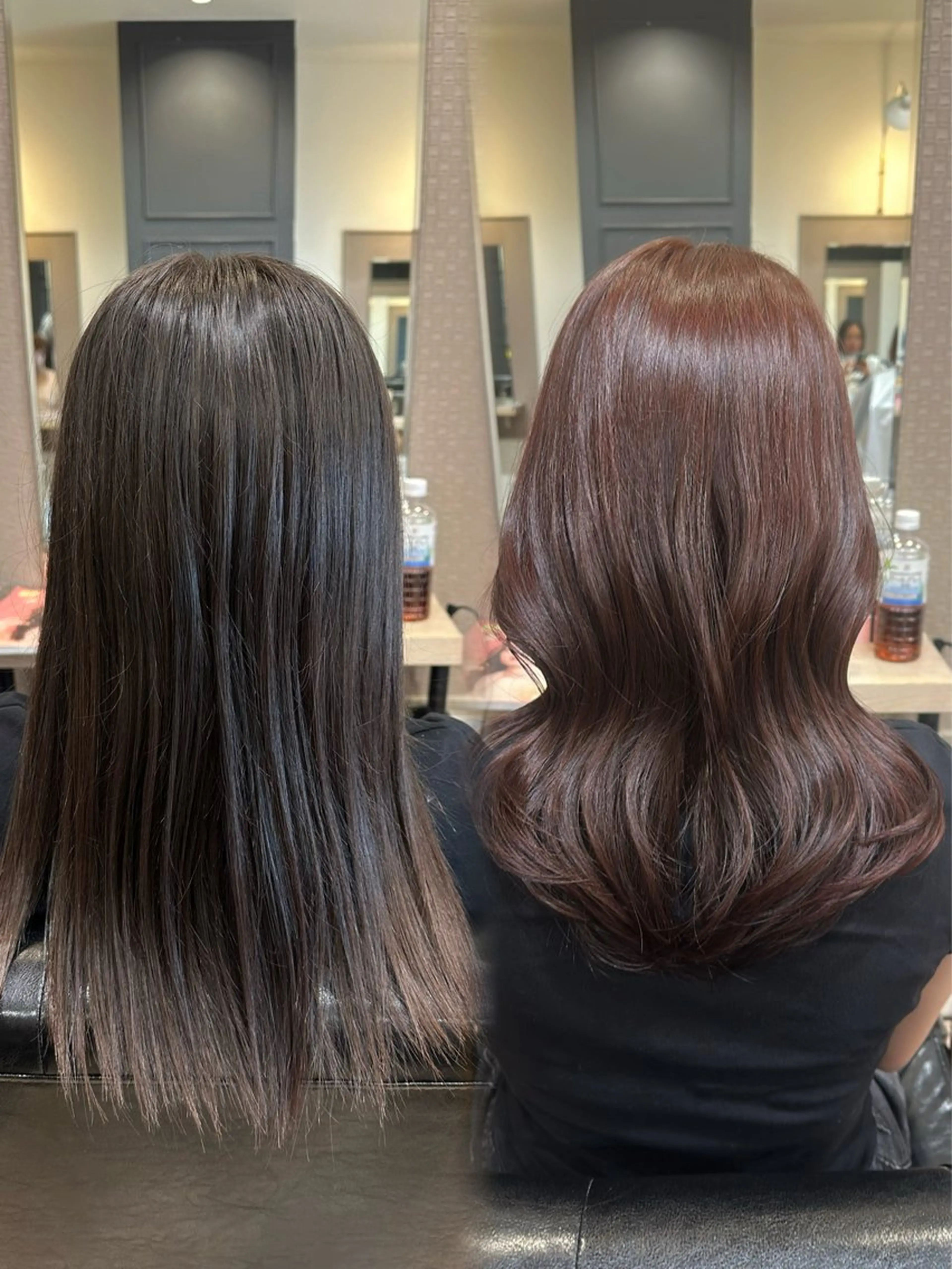 ロング カラー カット ヘアカラー こくぶん ひよりのヘアスタイル